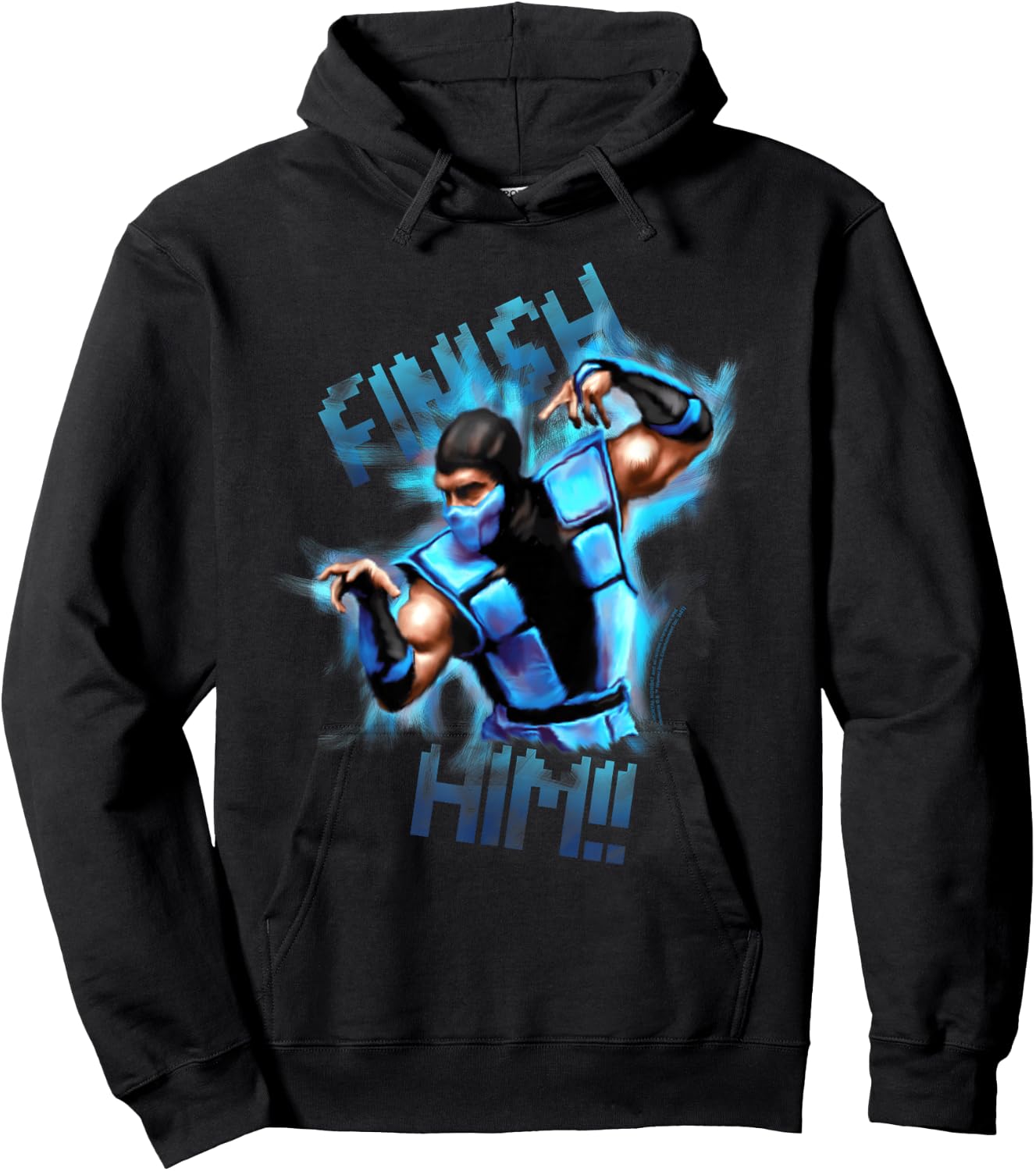 Mortal Kombat Classic Finish Him! Hoodie - Hoodie | Black