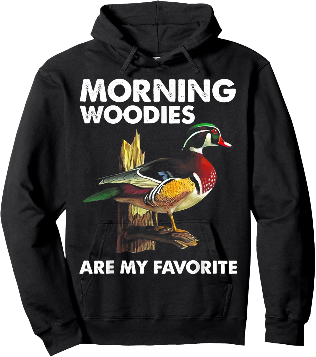 Morning Woodies Are My Favorite - Love Hunting Hoodie - Hoodie | Black