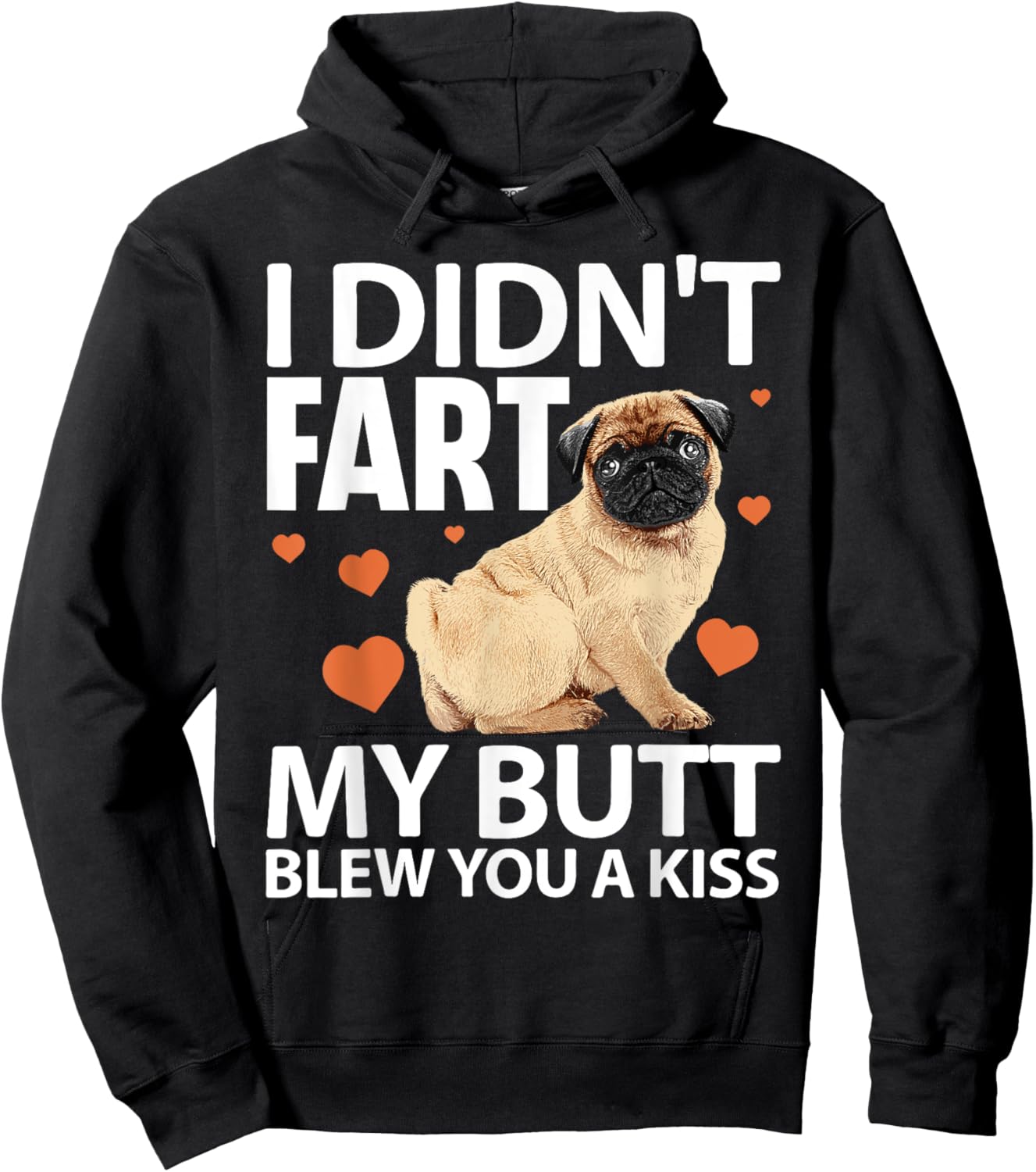 Funny Pug Design Women Kids Pet Dog Breed Pug Lover Hoodie - Hoodie | Black