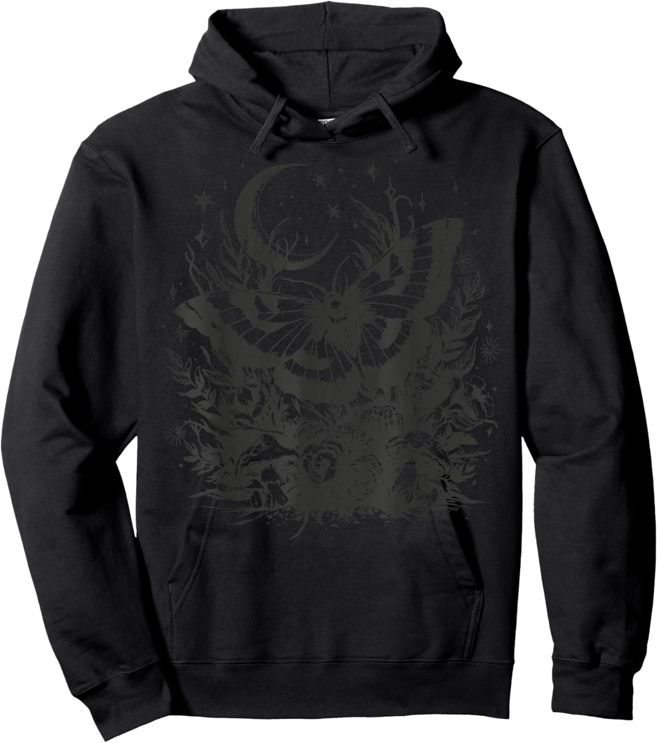 Cute Butterfly Grunge Fairycore Therian Cute Moth Aesthetic Hoodie - Hoodie | Black