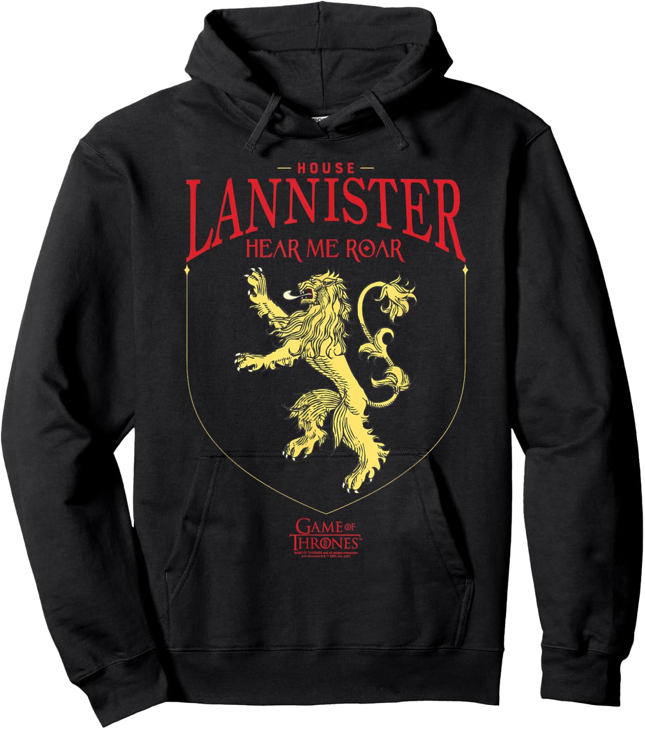 Game of Thrones House Lannister Sigil Hoodie - Hoodie | Black