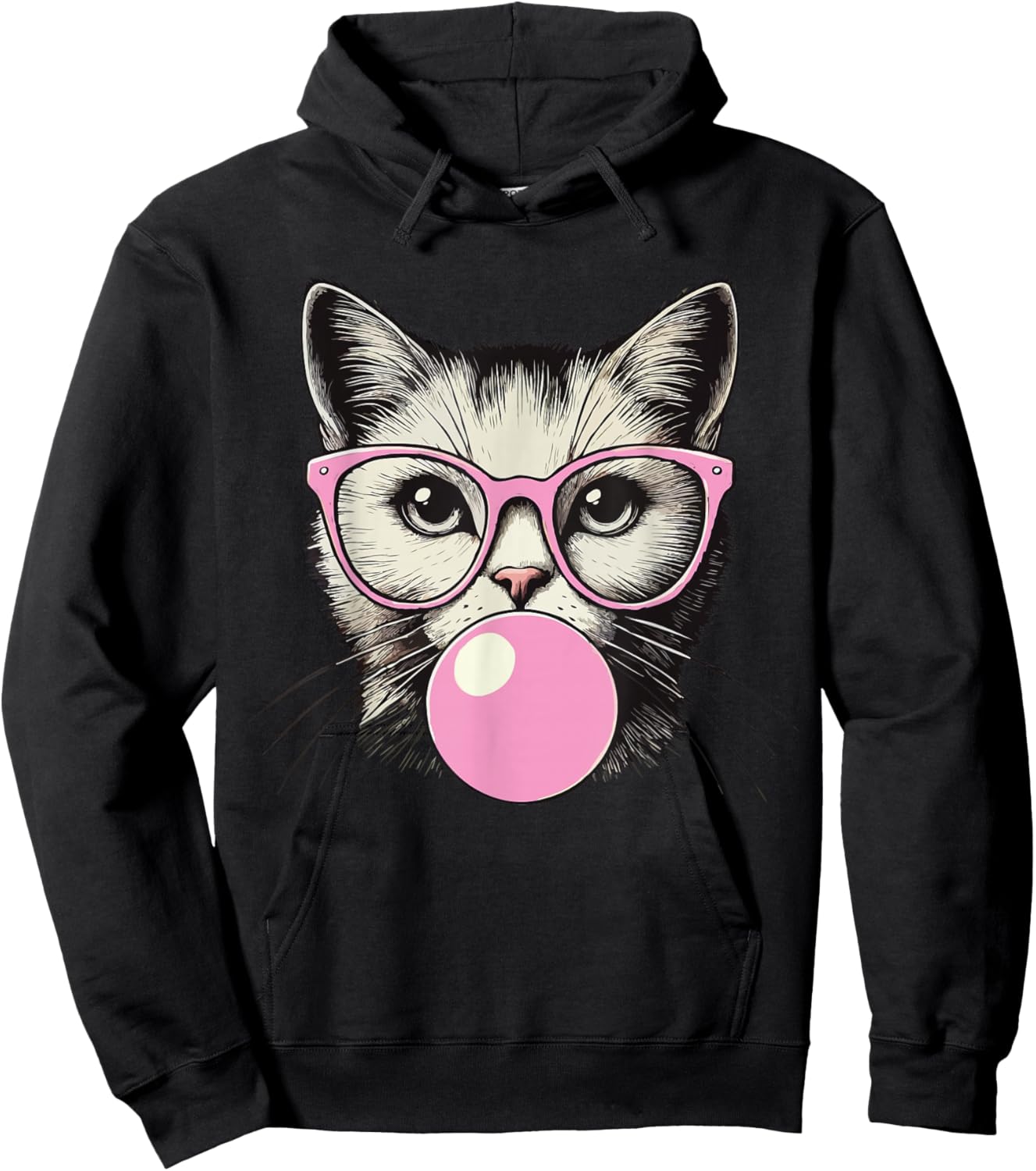 Cute Cat Shirt Funny Cat Lovers Hoodie - Hoodie | Black
