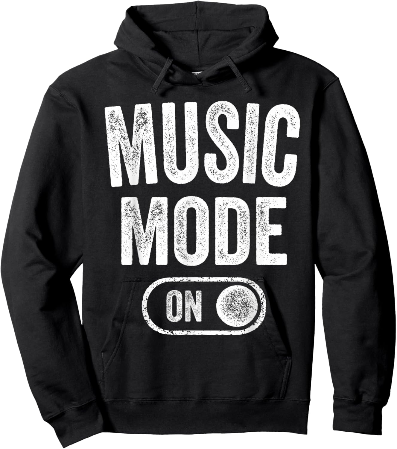 Music Mode On Funny Singer Musician Gift Composer Producer Hoodie - Hoodie | Black