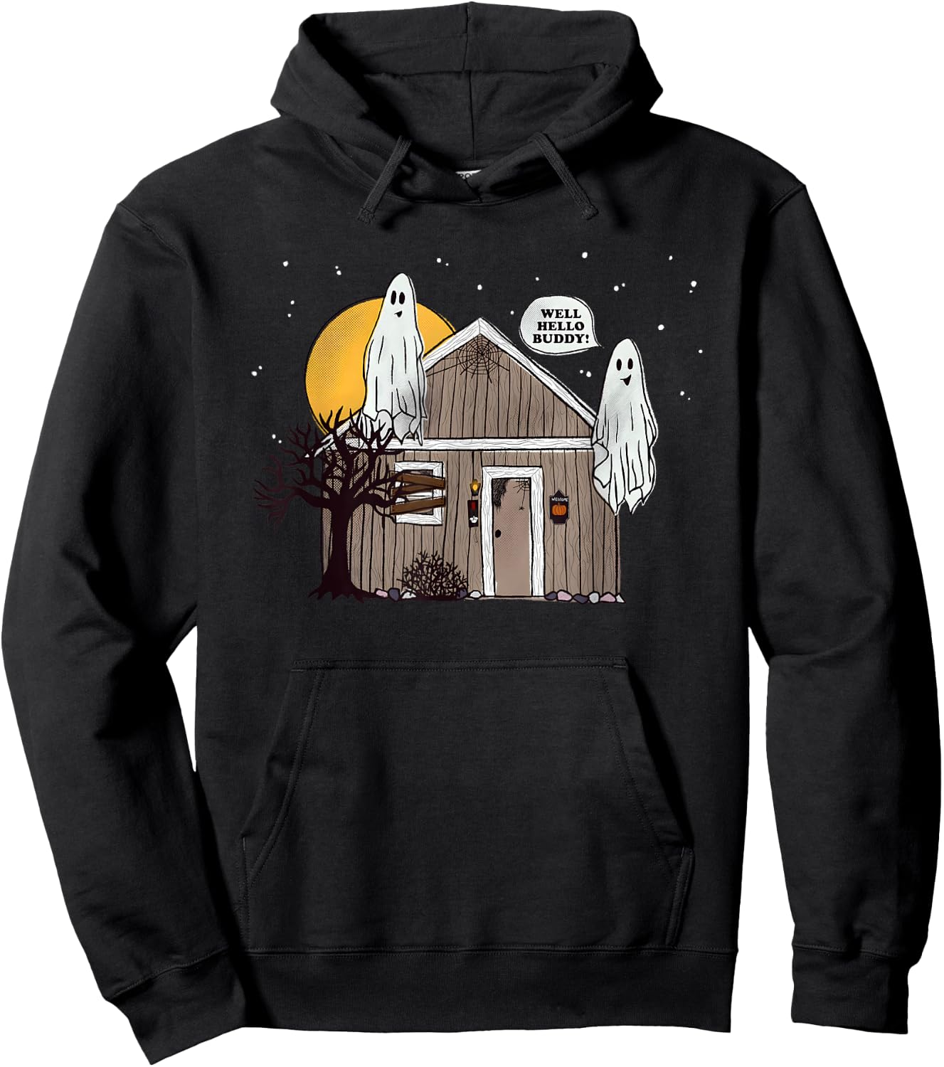 Well Hello Buddy Halloween 2024 Hoodie - Hoodie | Black