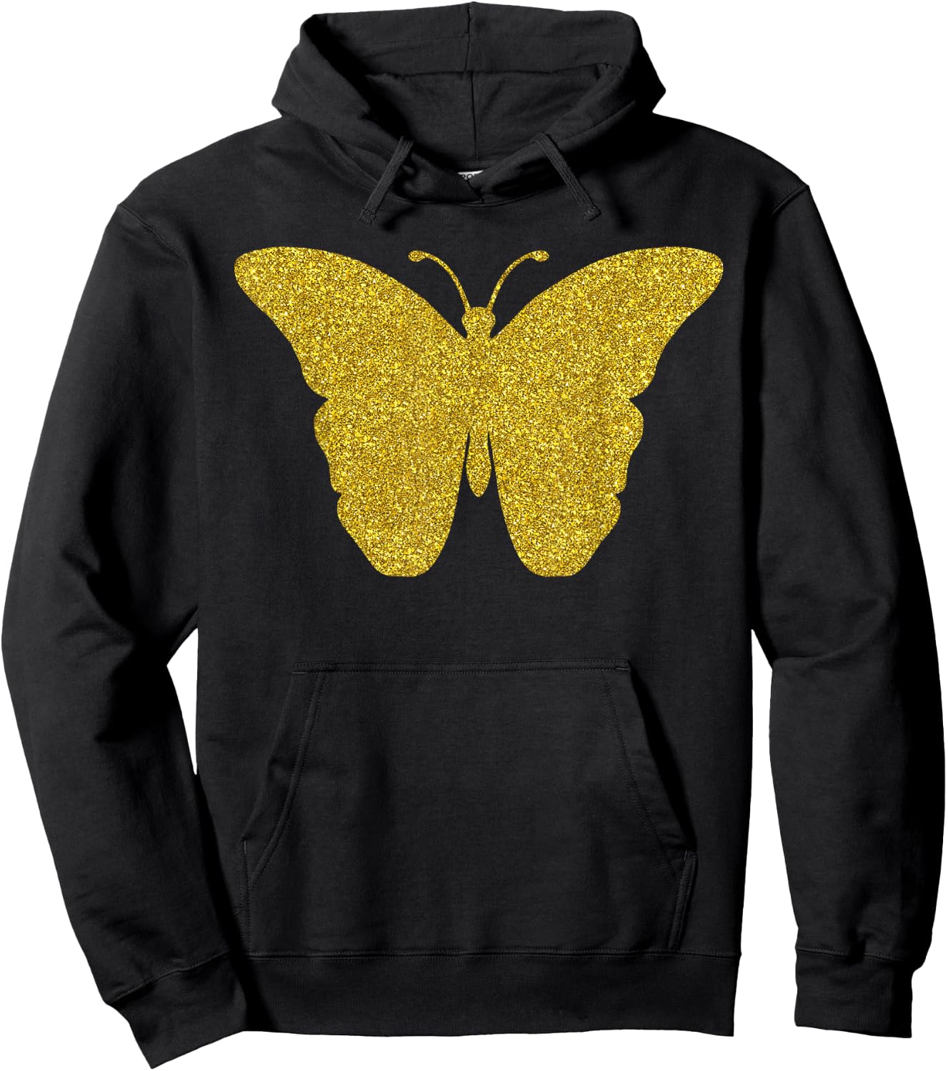 Butterfly Golden Insect Animal Gift Girls Hoodie - Hoodie | Black