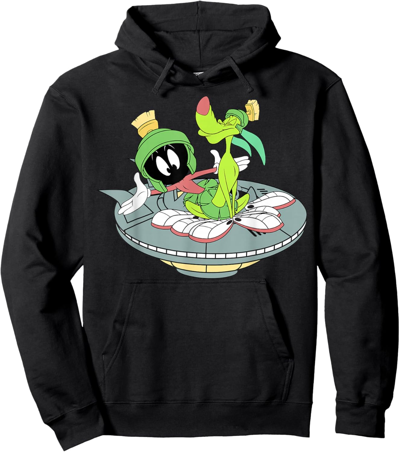 Looney Tunes Marvin The Martian & K-9 Flight Hoodie - Hoodie | Black