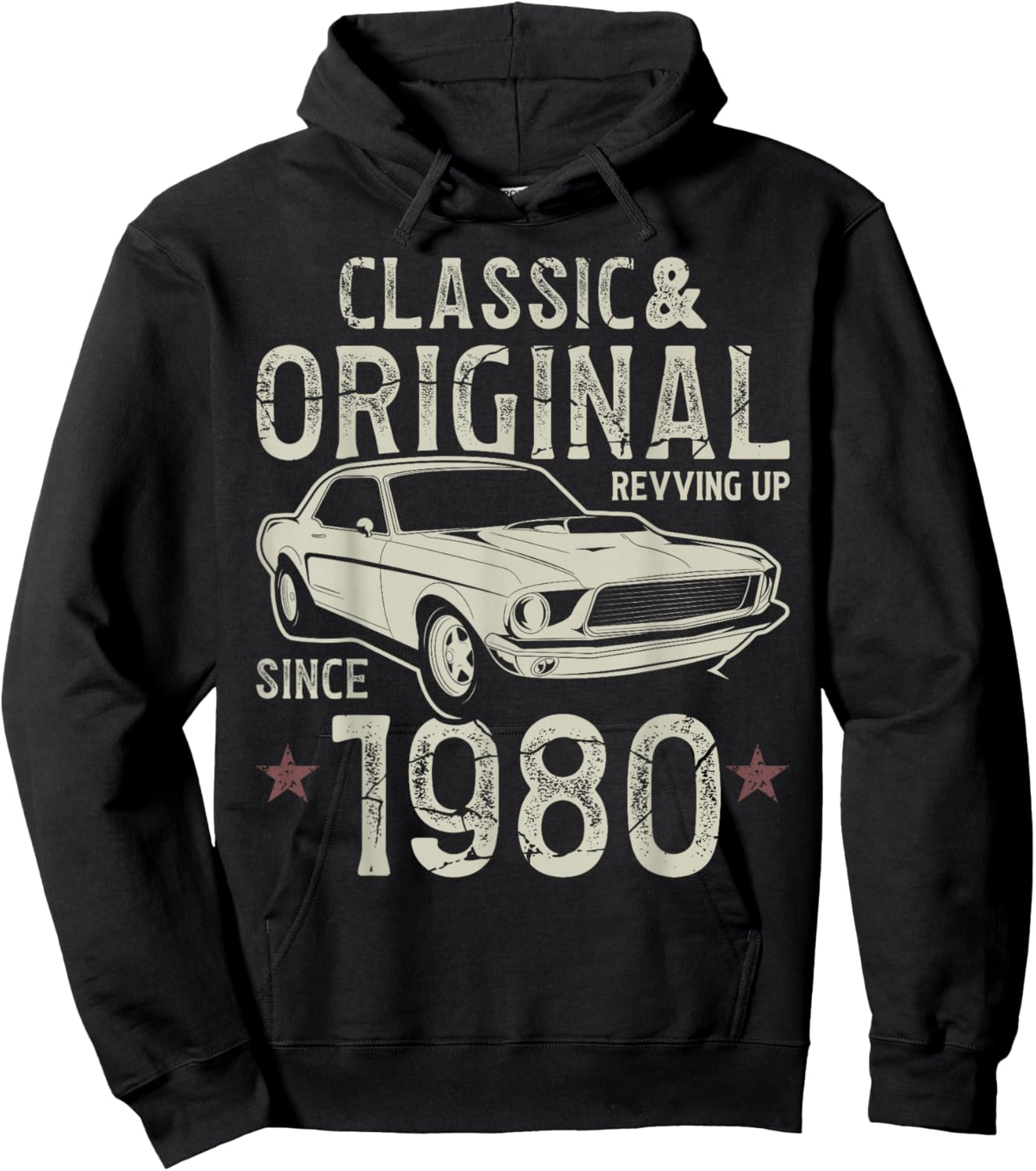 45th Birthday 1980 Classic Car Hoodie - Hoodie | Black