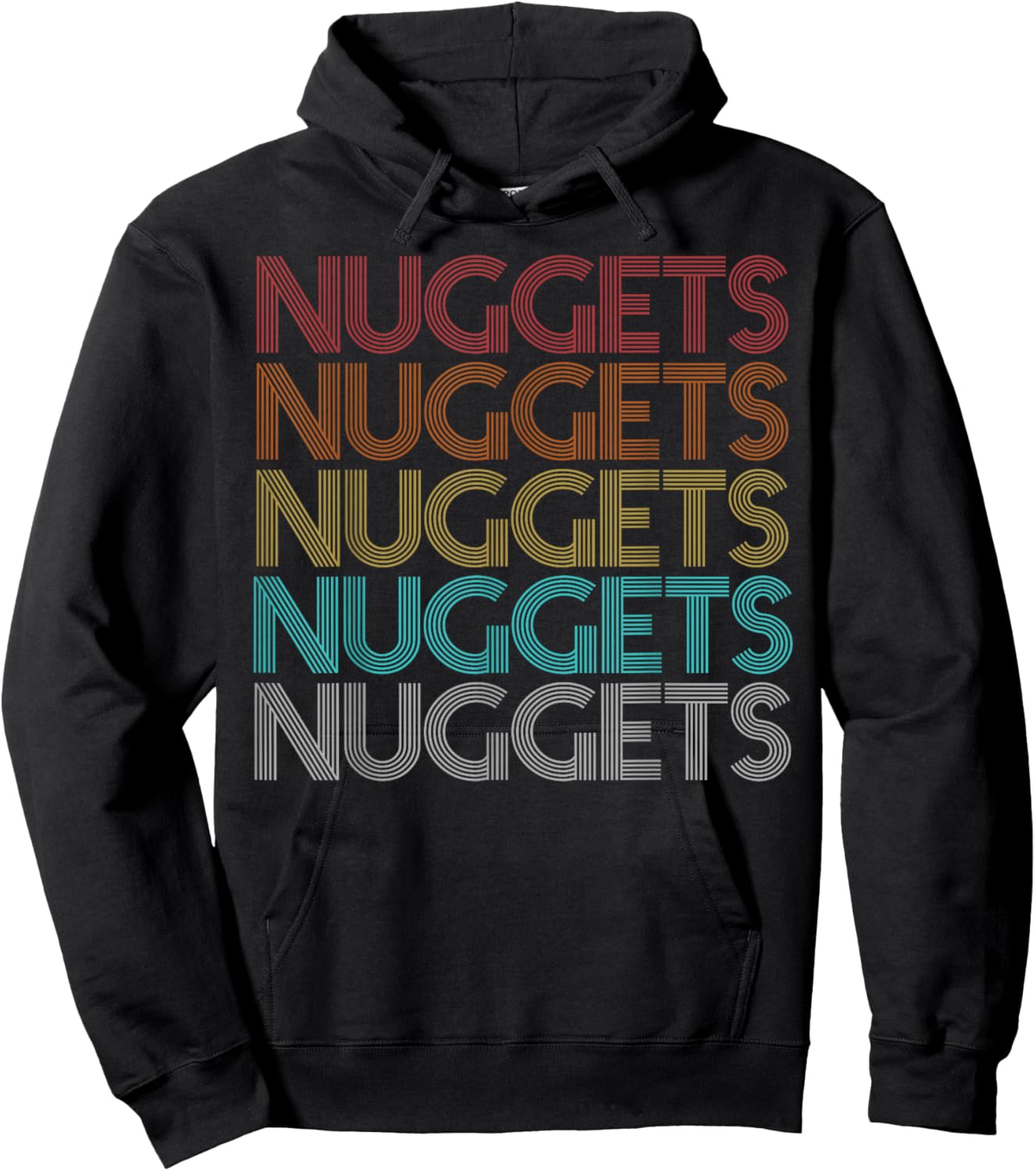Retro Vintage Nuggets Hoodie - Hoodie | Black