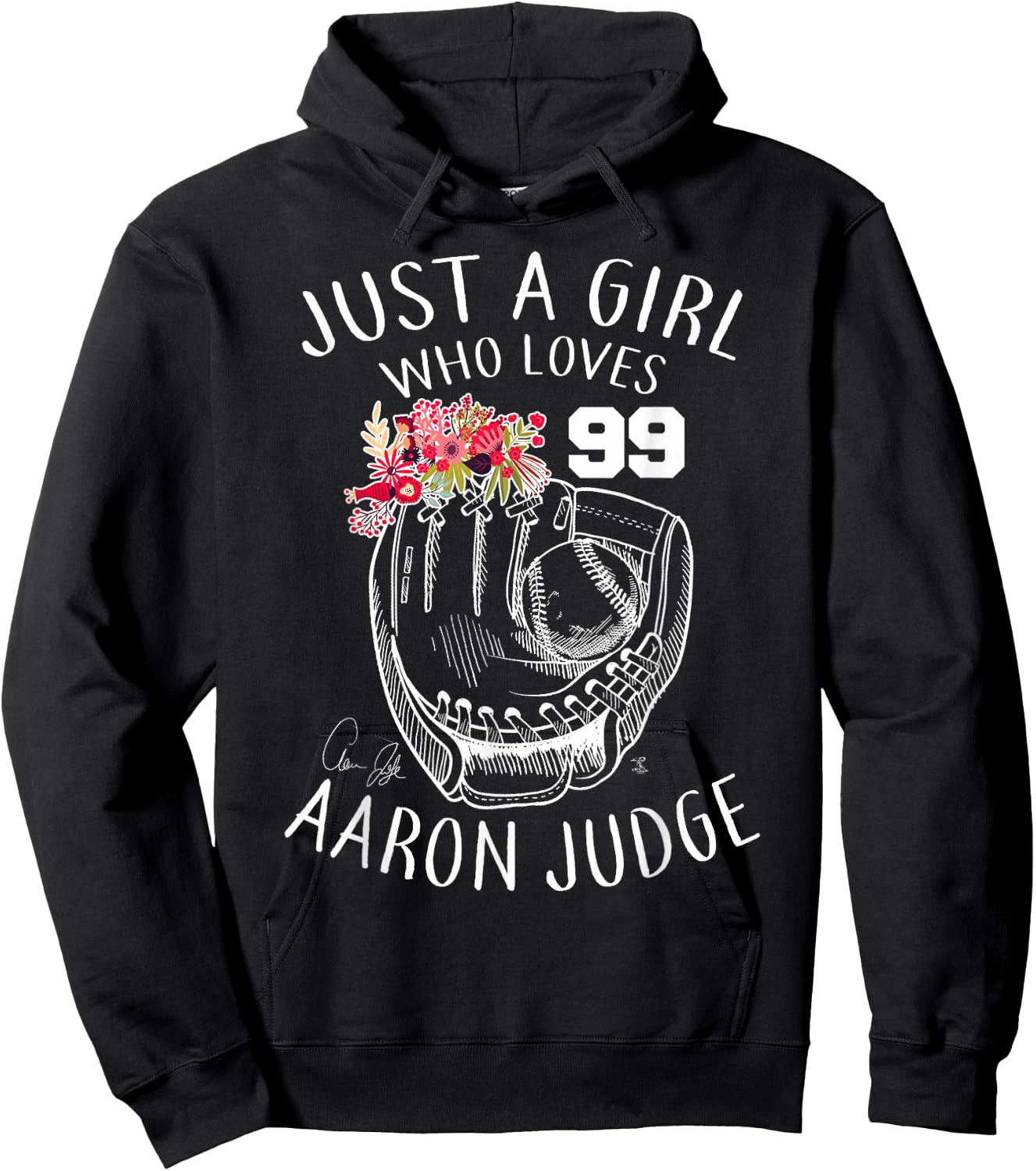 Aaron Judge Just A Girl Who Loves Aaron - Apparel Hoodie - Hoodie | Black