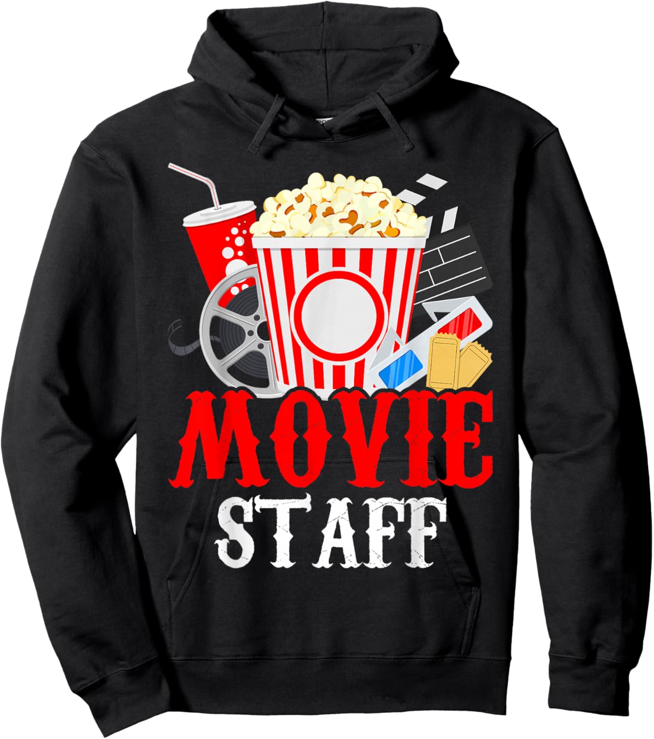 Movie Party Movie Night Movie Birthday Hoodie - Hoodie | Black
