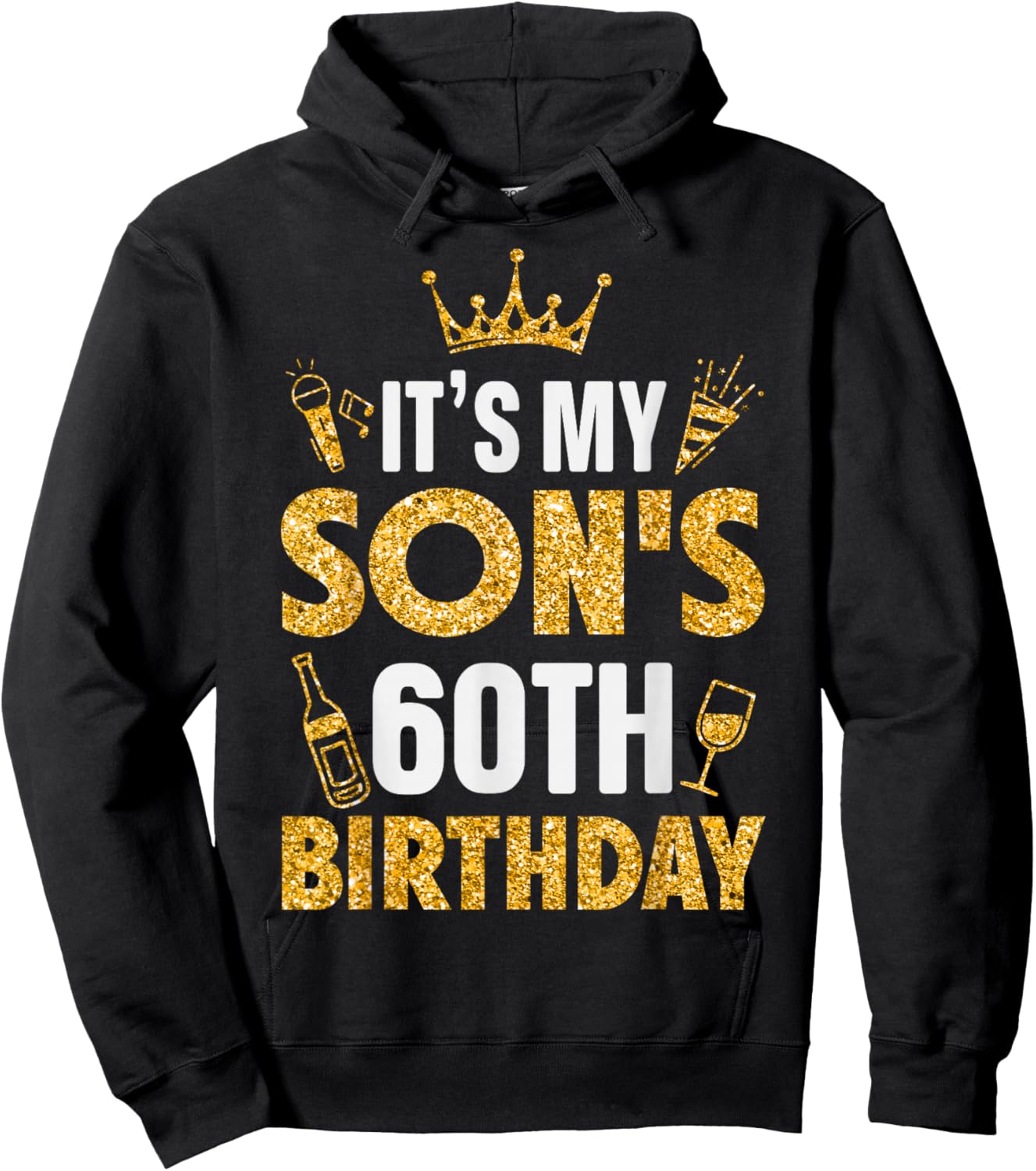 Son It's My Son's 60th Birthday 1965 60 Years Old Hoodie - Hoodie | Black