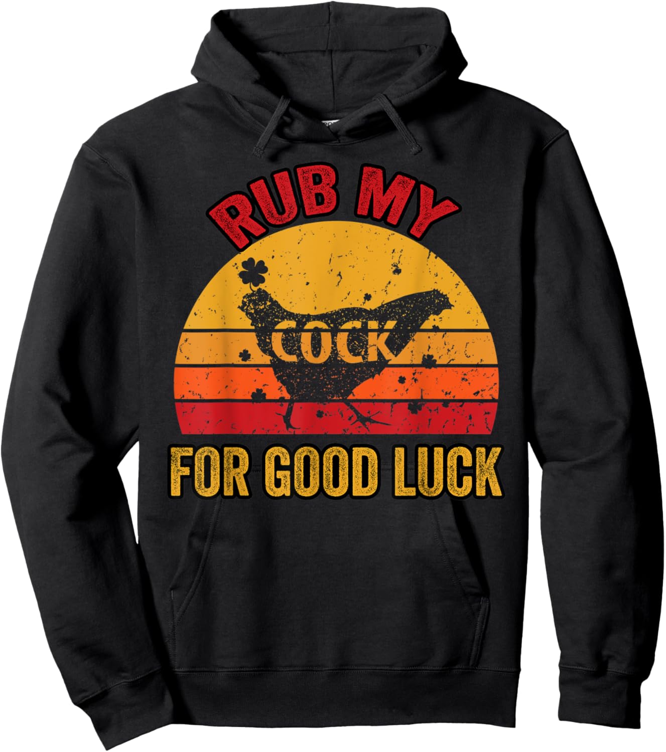 Rub My Cock for Good Luck Hoodie - Hoodie | Black