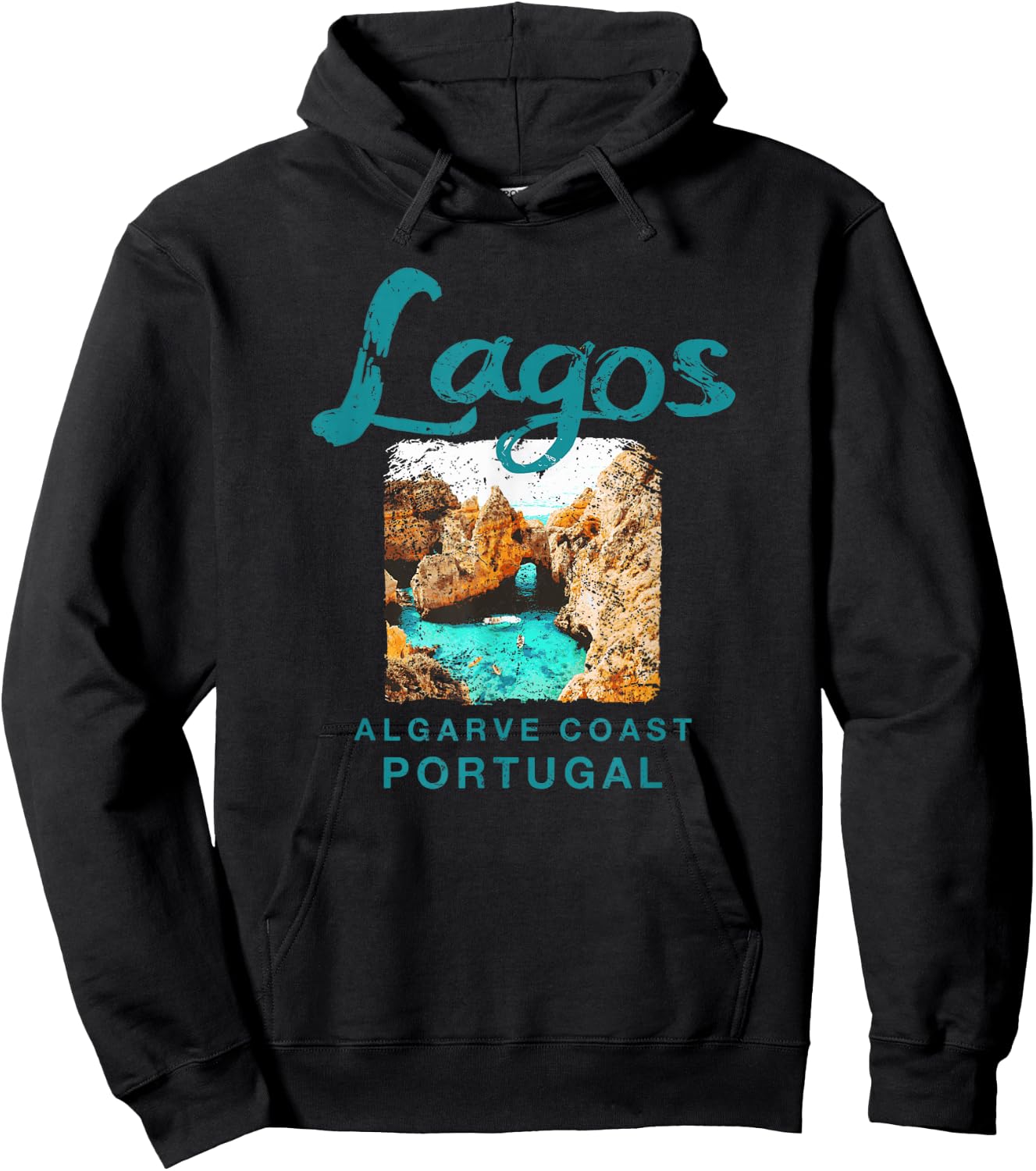 Lagos Portugal Algarve Coast Vintage Portuguese Hoodie - Hoodie | Black