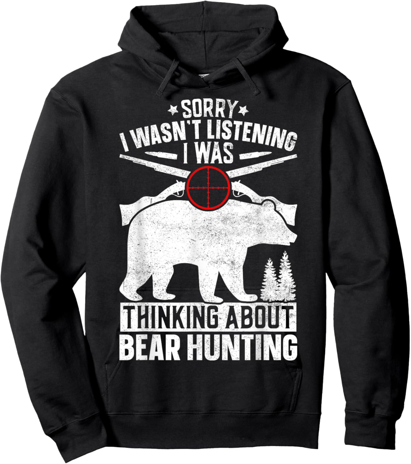 Bear Hunting Hoodie - Hoodie | Black