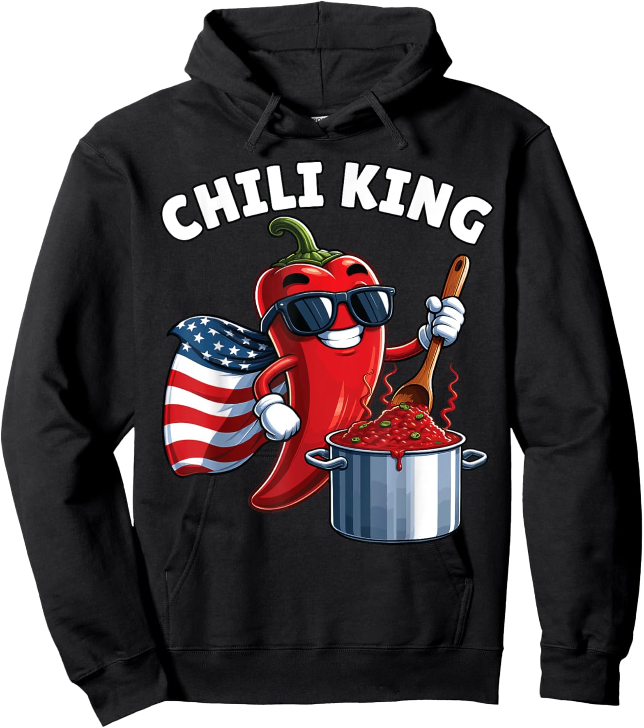 Chili Cook Off, Chili King, Chili Cookoff, Chili Cookout Hoodie - Hoodie | Black