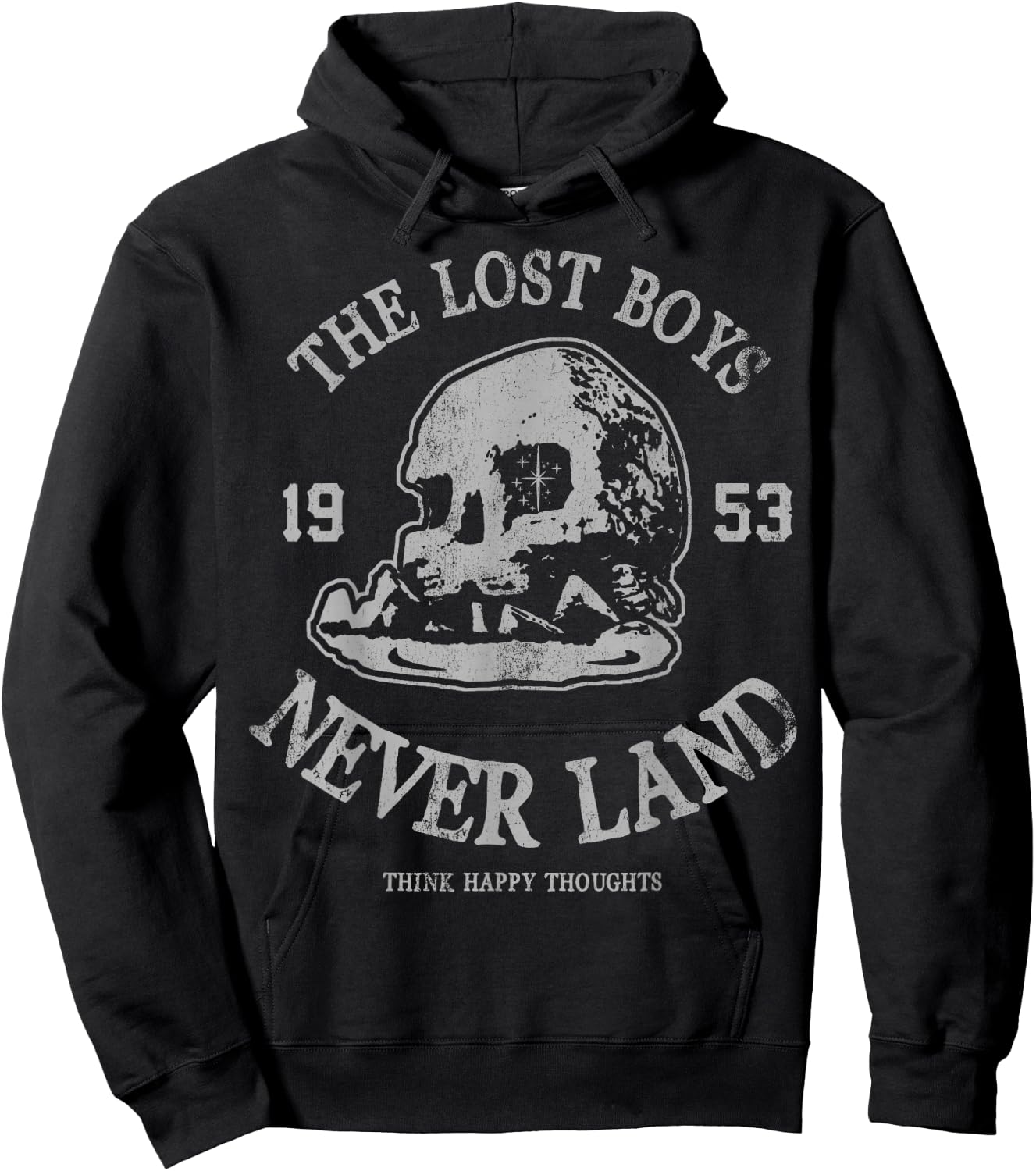 Disney Peter Pan The Lost Boys Think Happy Thoughts Small Hoodie - Hoodie | Black