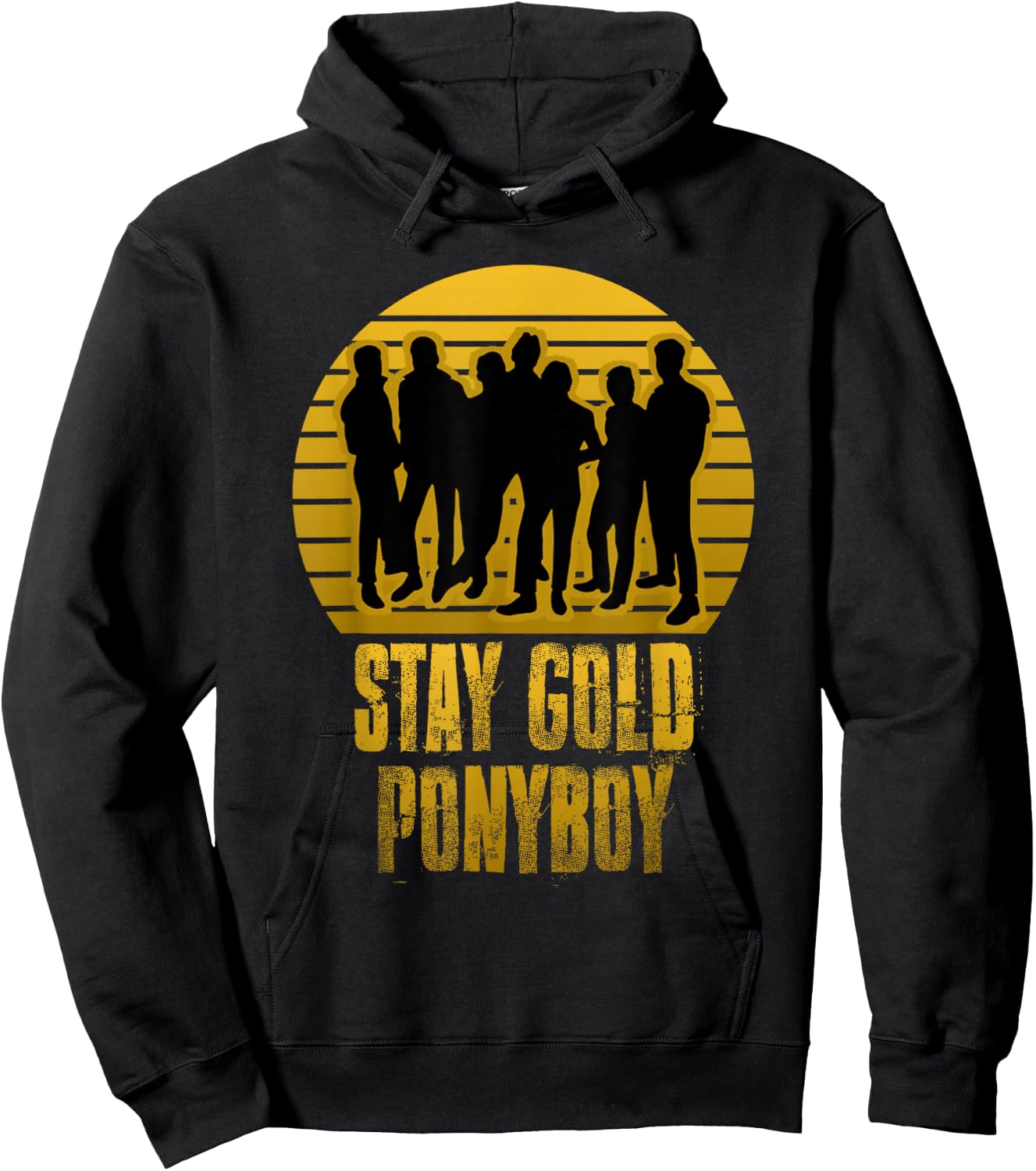 Stay Gold Ponyboy Vintage Hoodie - Hoodie | Black