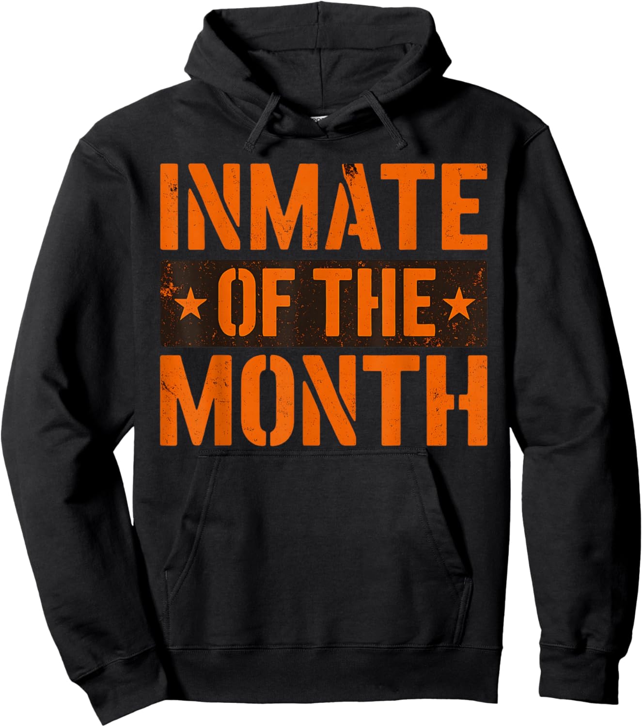 Inmate of The Month Outfit Men Women Kids Prisoner Costume Hoodie - Hoodie | Black