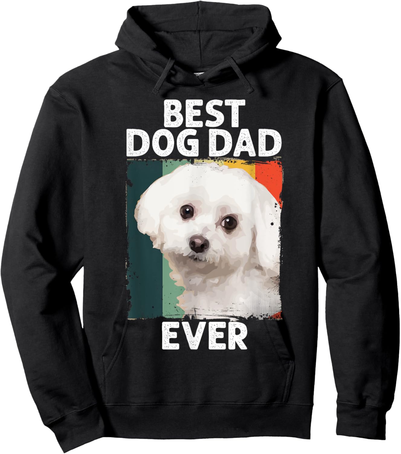 Best Dog Maltese Dad Ever for Father's Day Women Hoodie - Hoodie | Black