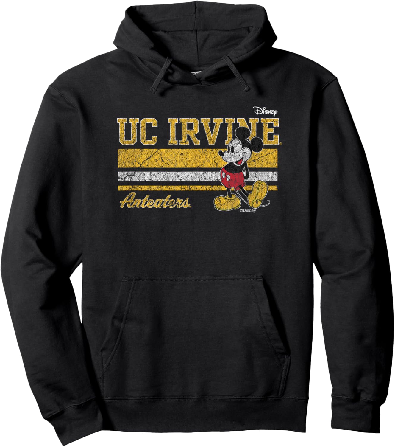 Cal Irvine Anteaters Mickey Mouse Vintage Navy Hoodie - Hoodie | Black