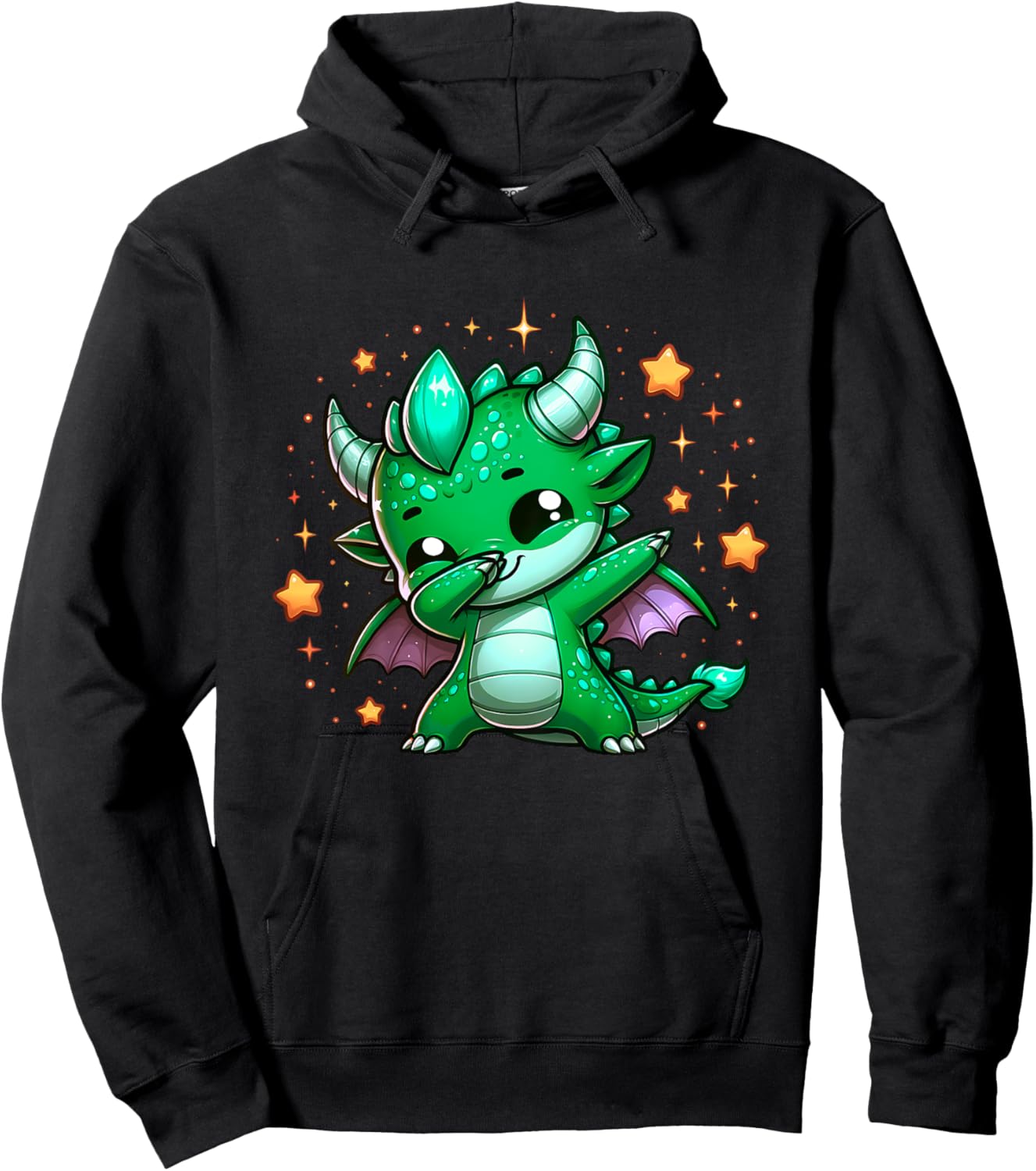 Dragon Dabbing Cute Ren Faire Graphic Toddler Girl Boy Funny Hoodie - Hoodie | Black
