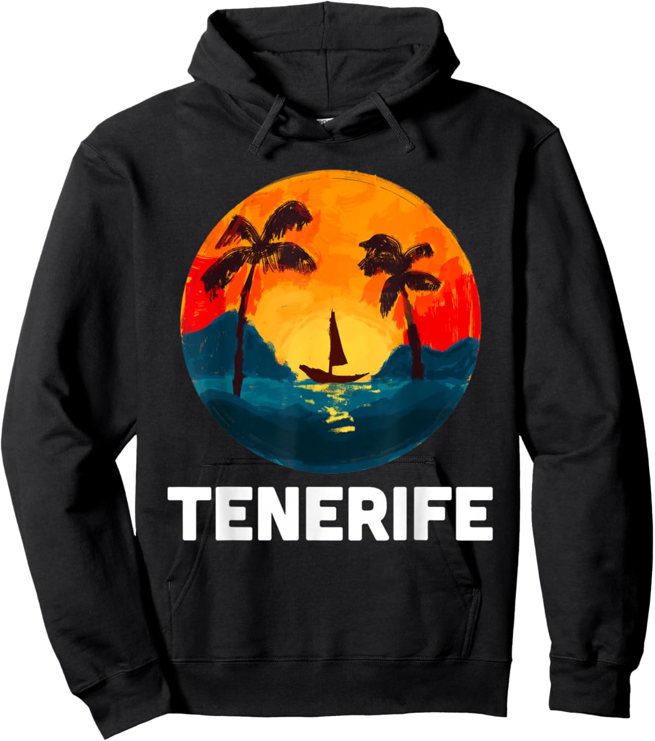 Tenerife Spain Europe Souvenir Vacation trip Hoodie - Hoodie | Black