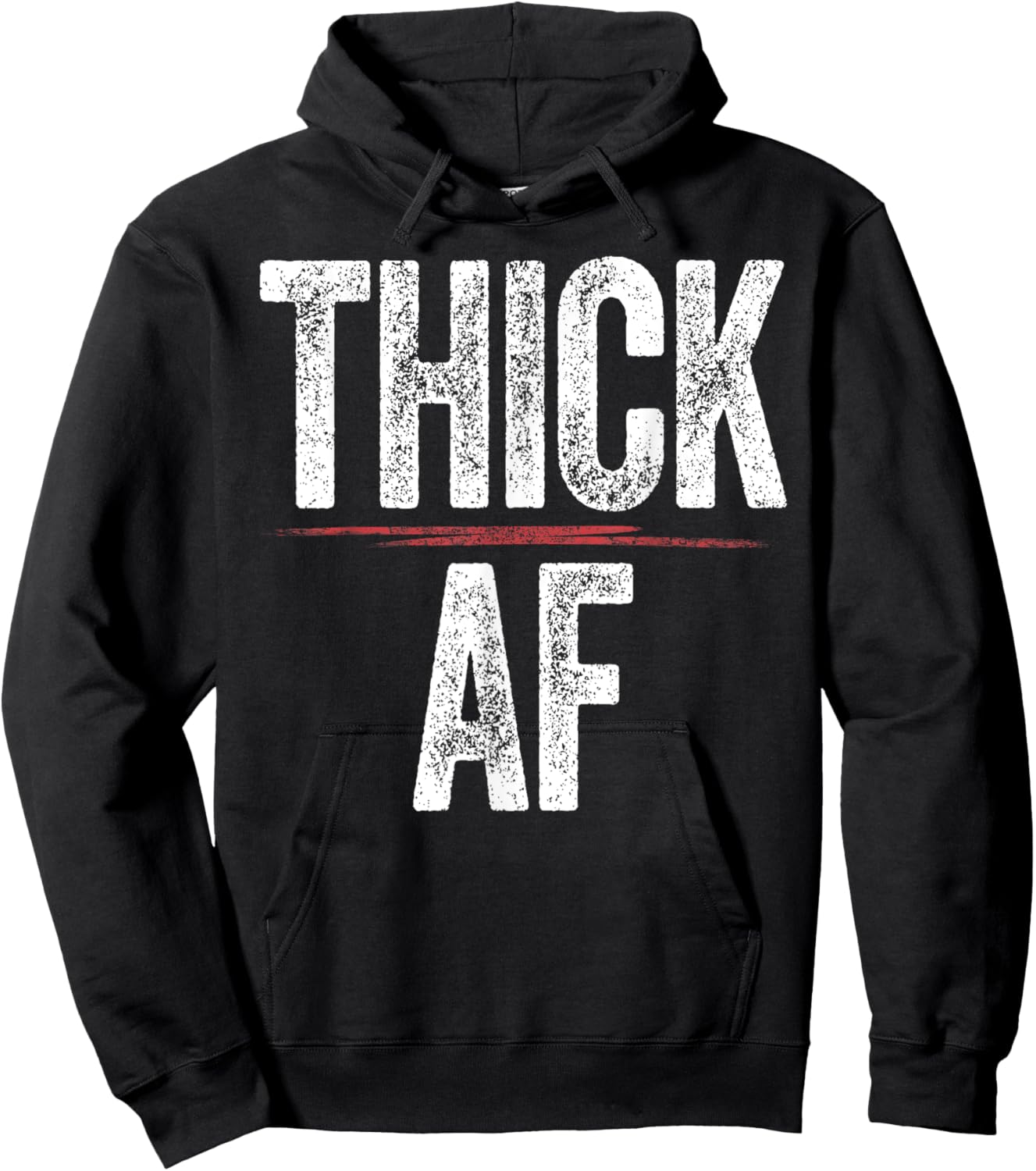 Thick AF Shirt Funny Sports Workout Man Woman Thick AF Hoodie - Hoodie | Black
