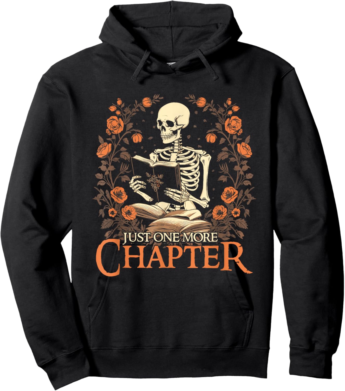 Just One More Chapter Reading Book Lover Bookworm Reader Hoodie - Hoodie | Black