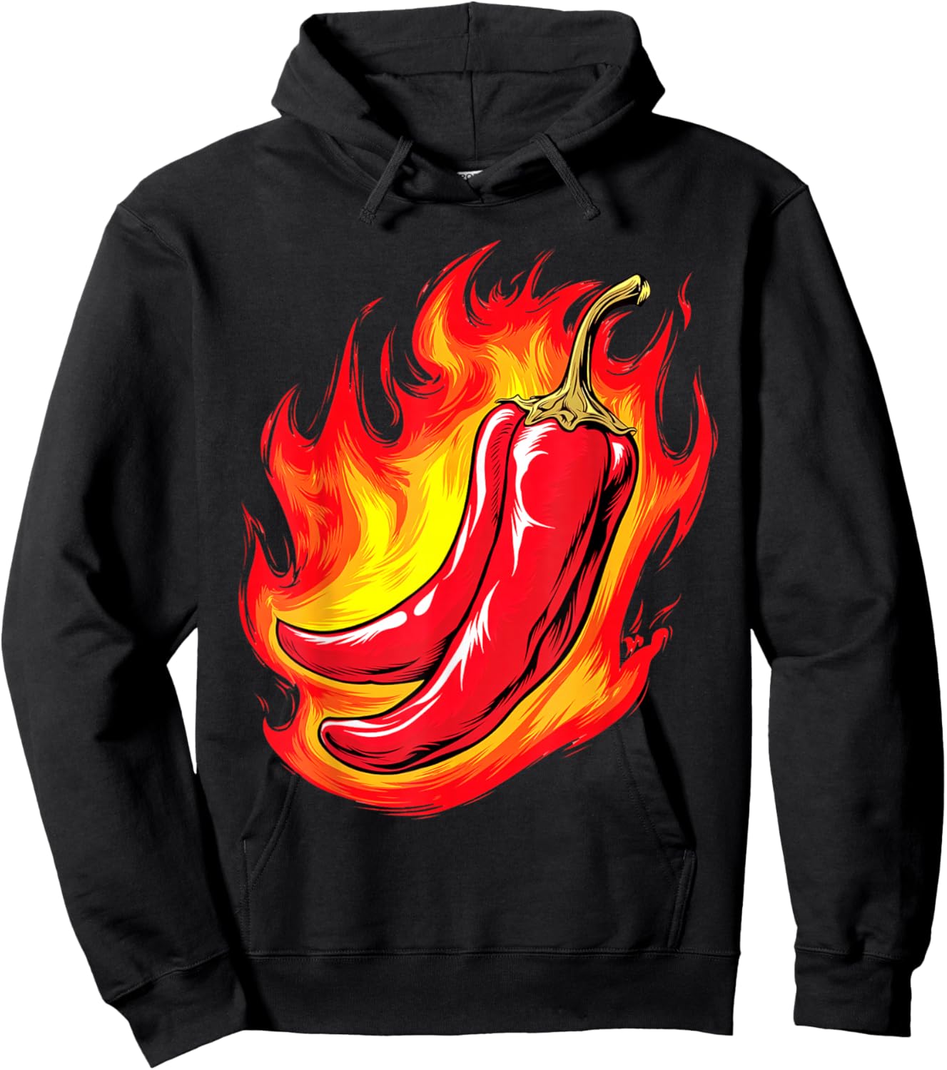 Hot Chili Pepper for Spicy Food Lover Hoodie - Hoodie | Black