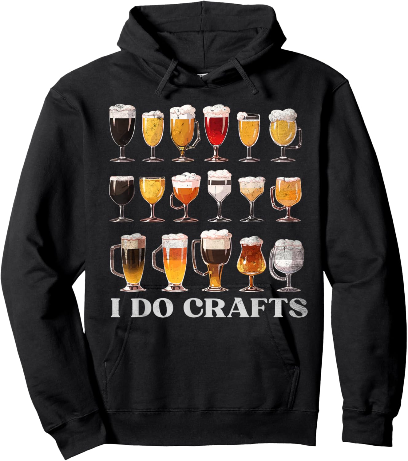 Craft Beer Vintage - I Do Crafts Home Brew Costume Hoodie - Hoodie | Black
