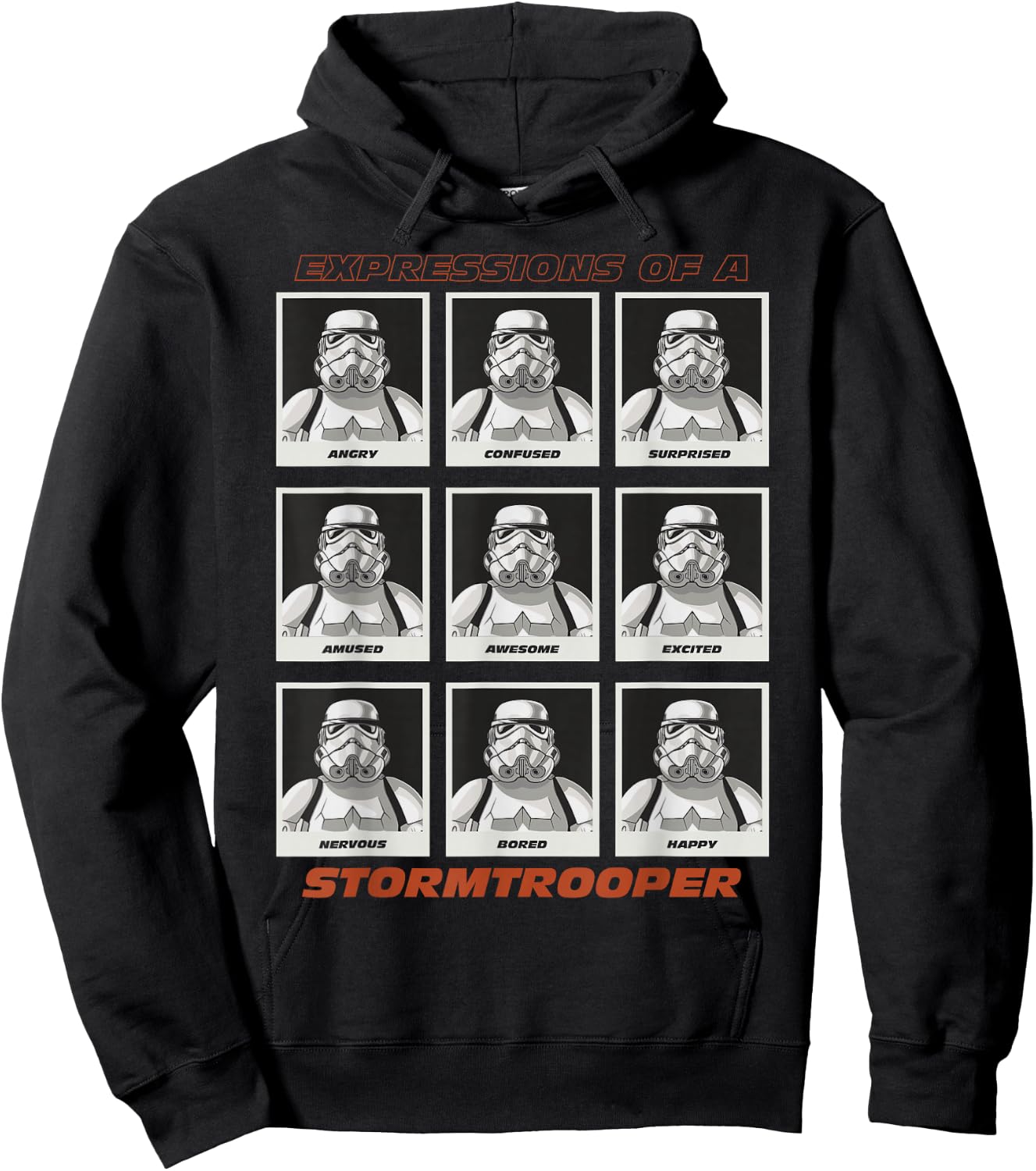 Star Wars Expressions of a Stormtrooper Hoodie - Hoodie | Black