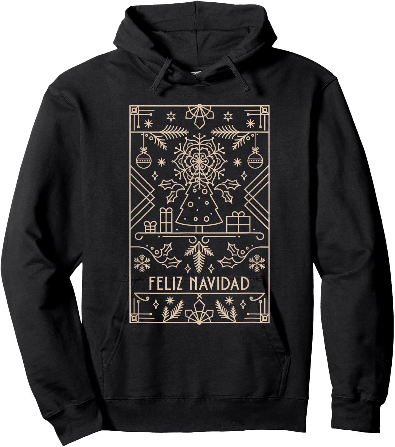 Feliz Navidad, Christmas Hoodie - Hoodie | Black