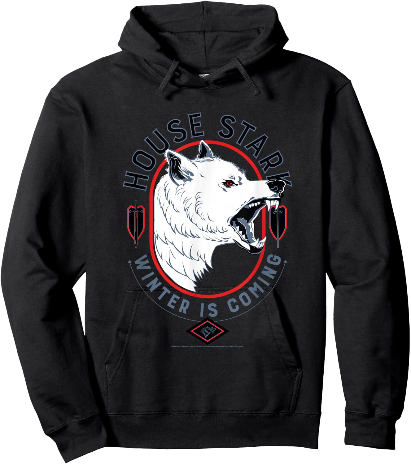 Game of Thrones House Stark Winter is Coming Hoodie - Hoodie | Black