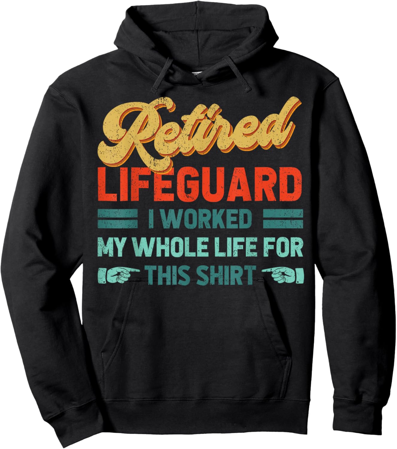 Retired Lifeguard Retirement Party Ideas 2024 Men Women Hoodie - Hoodie | Black