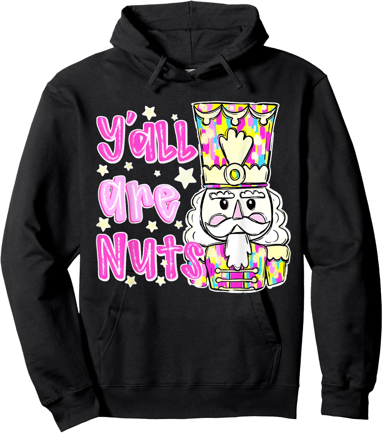 Y'all Are Nuts Funny Design Hoodie - Hoodie | Black