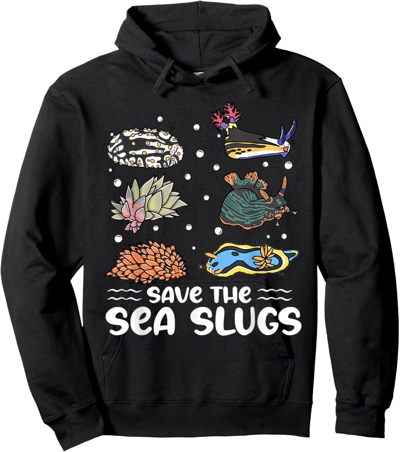 Save the sea slugs Design for a Sea Slug lover Hoodie - Hoodie | Black