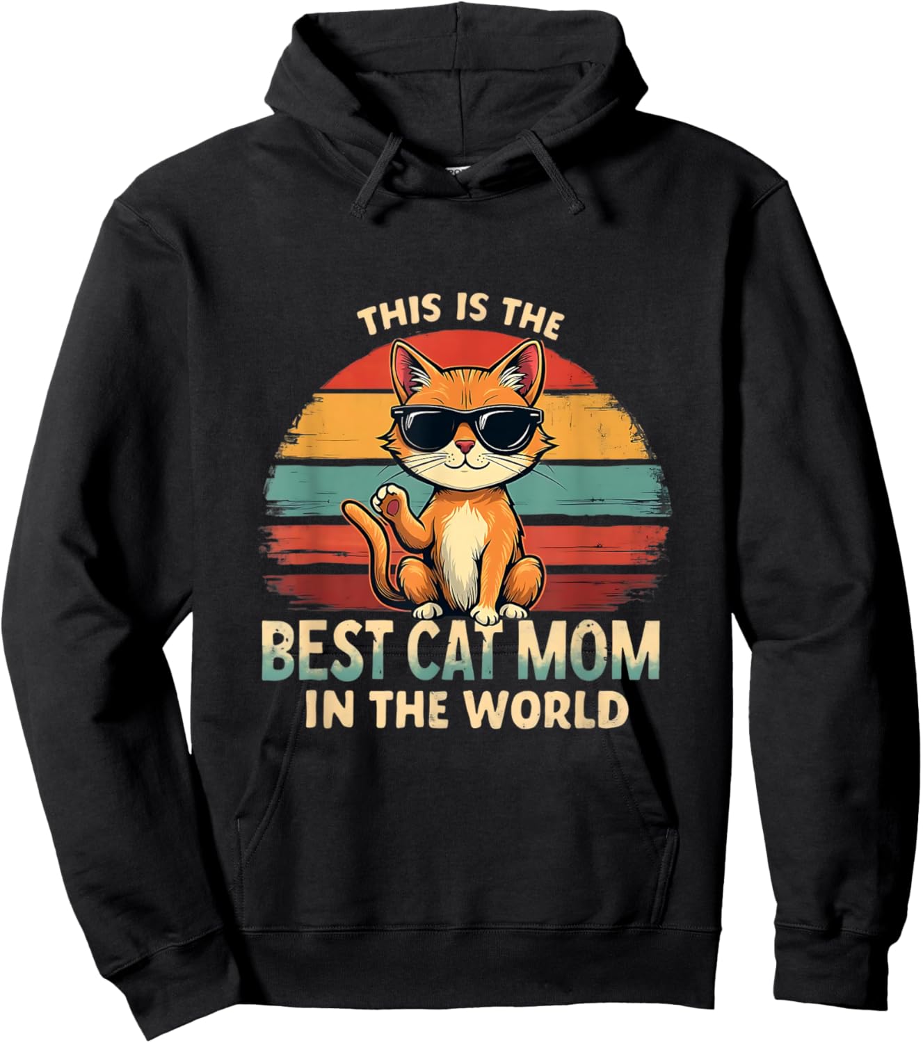 Custom Cat Parent Mom Paws Hoodie - Hoodie | Black
