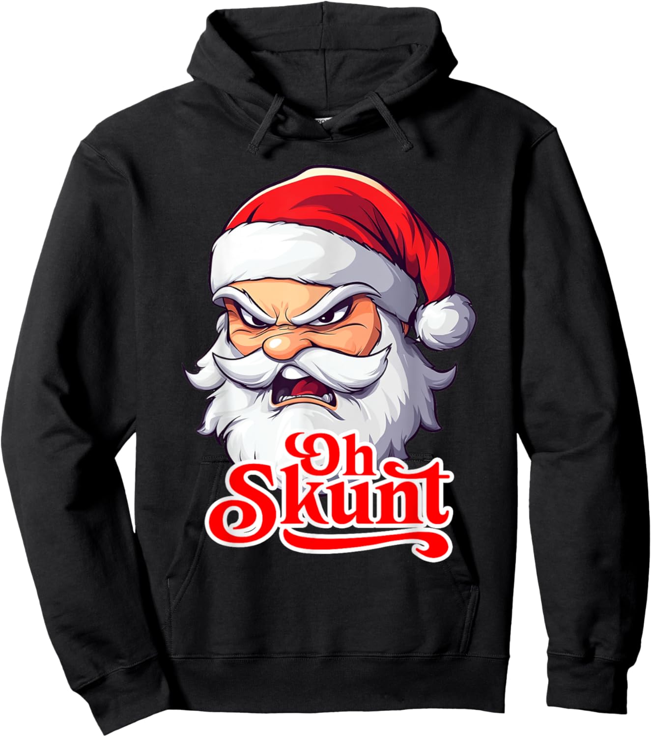 Santa Oh Skunt Caribbean Slang Funng Hoodie - Hoodie | Black