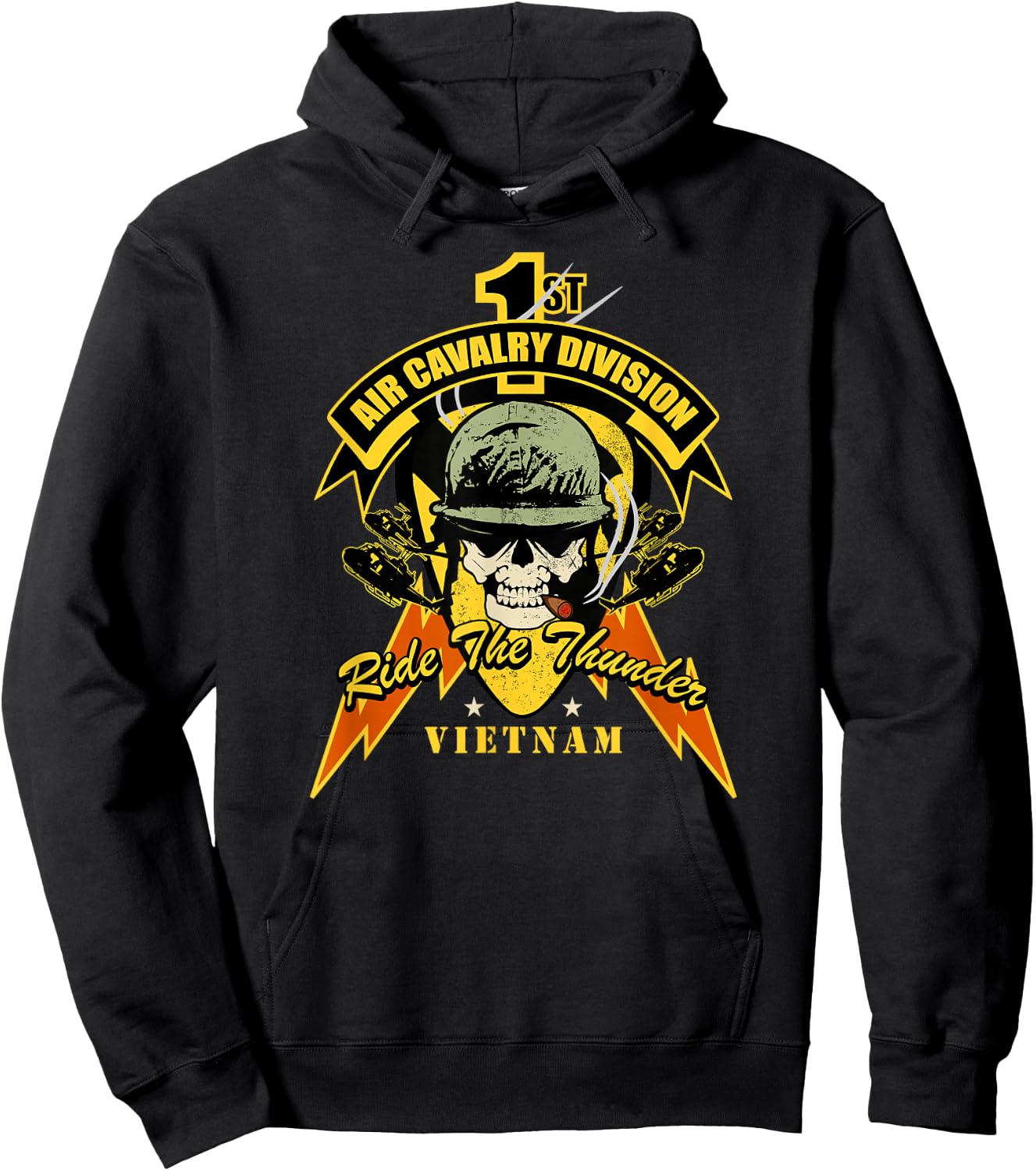 1st Air Cavalry Division Hoodie - Hoodie | Black
