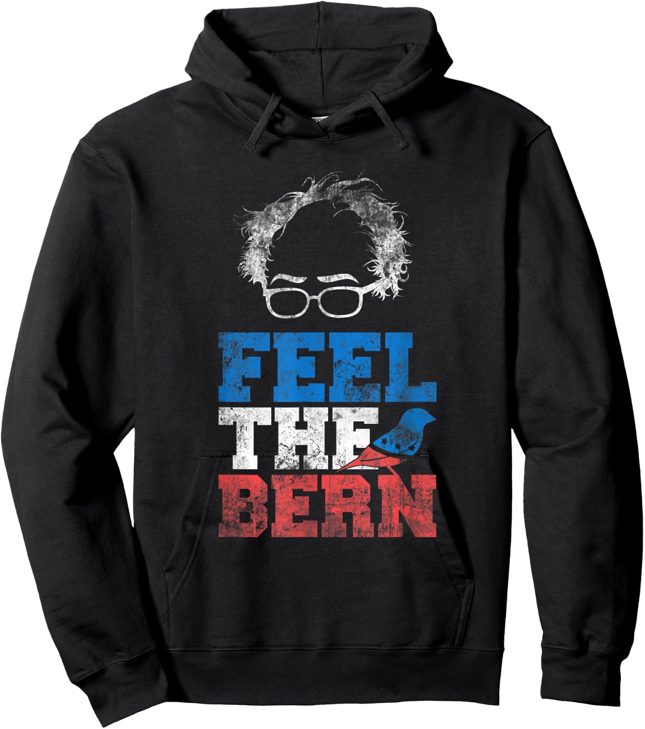 Bernie 2020 - Feel The Bern Bernie Sanders Sparrow Bird Hoodie - Hoodie | Black