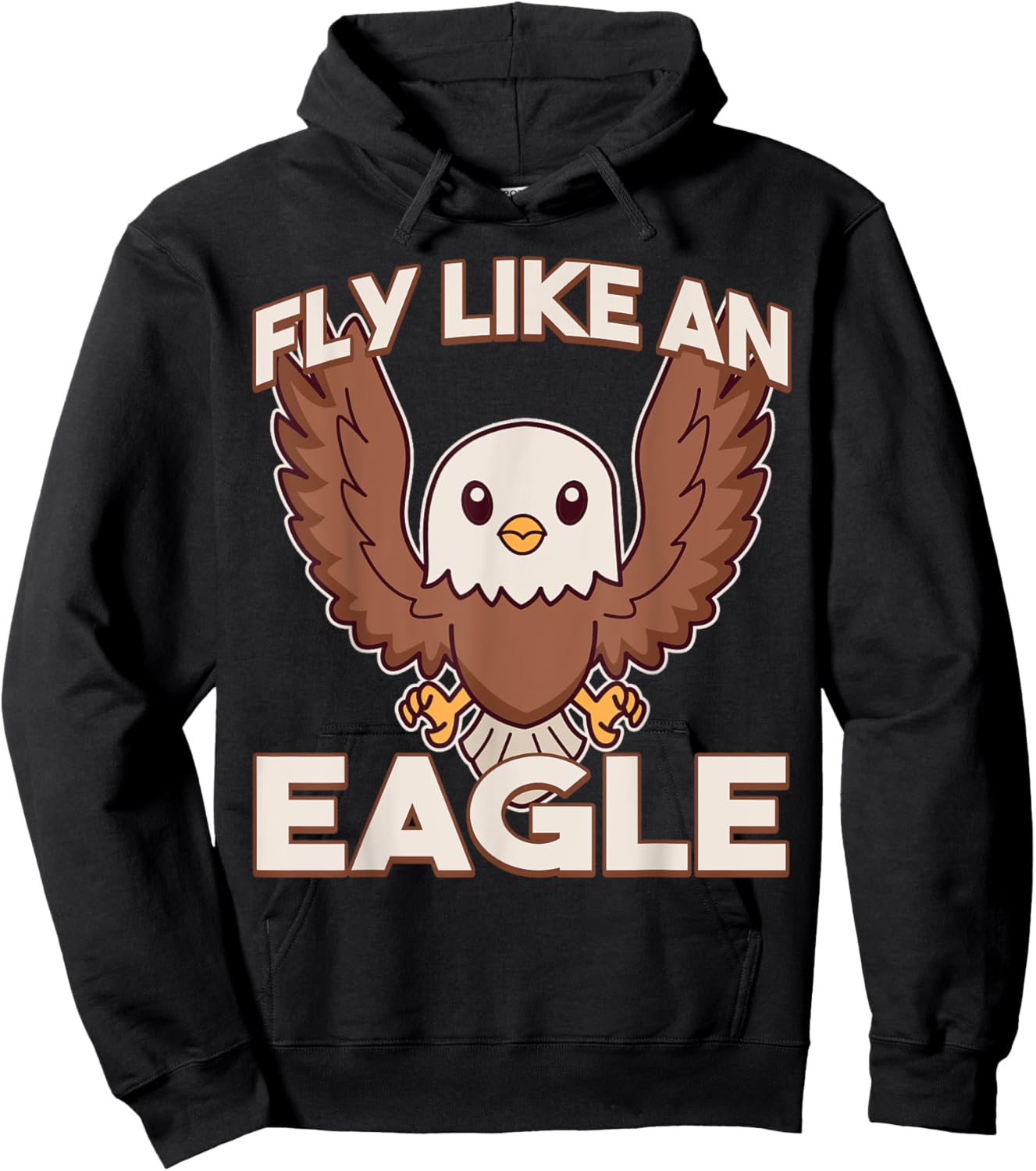 Fly Like An Eagle Hoodie - Hoodie | Black