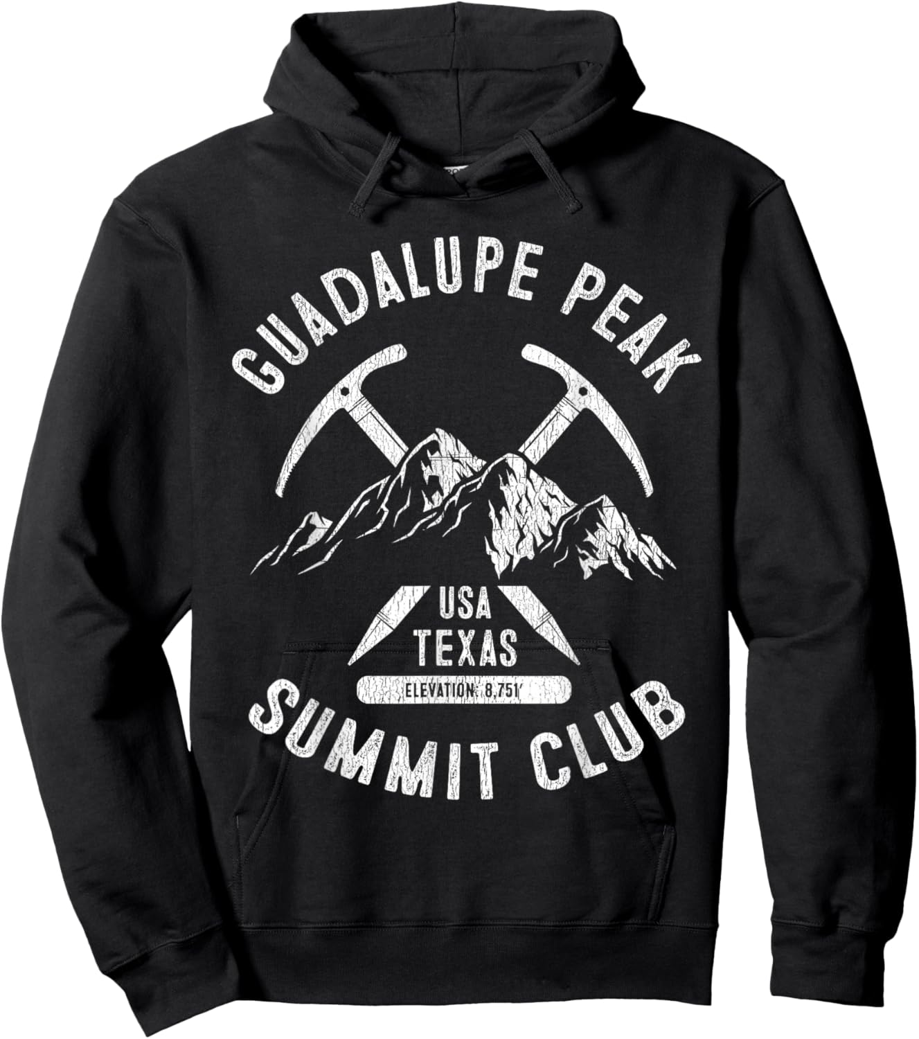 Guadalupe Peak Summit Club I Climbed Guadalupe Peak Hoodie - Hoodie | Black