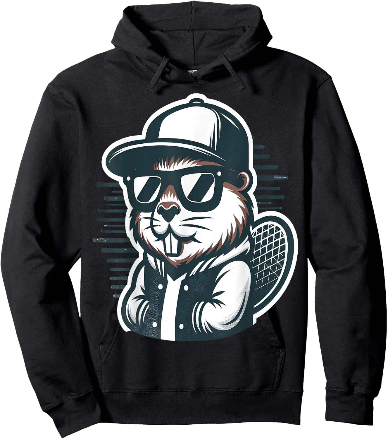 Vintage Beaver Hoodie - Hoodie | Black
