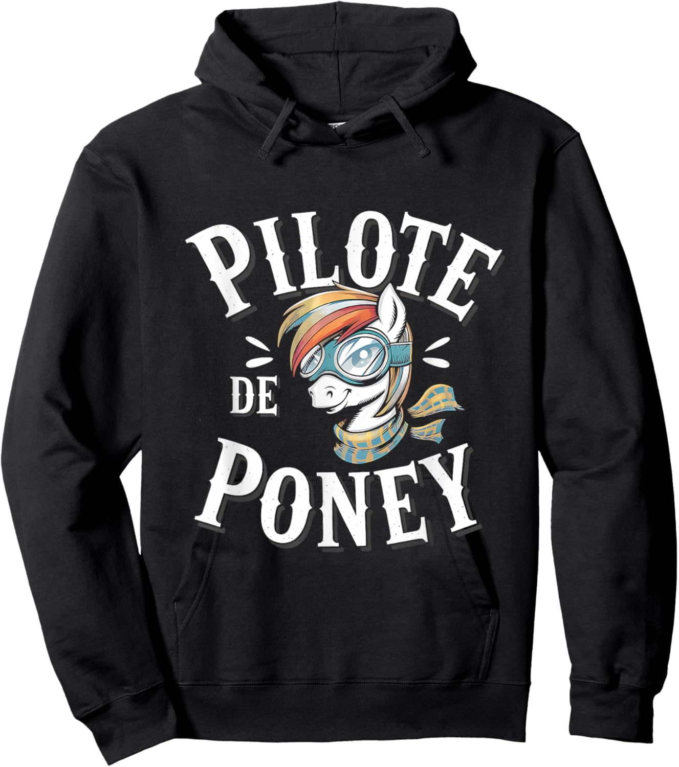 Pony Fan Rider Man Woman Child Original Funny Hoodie - Hoodie | Black