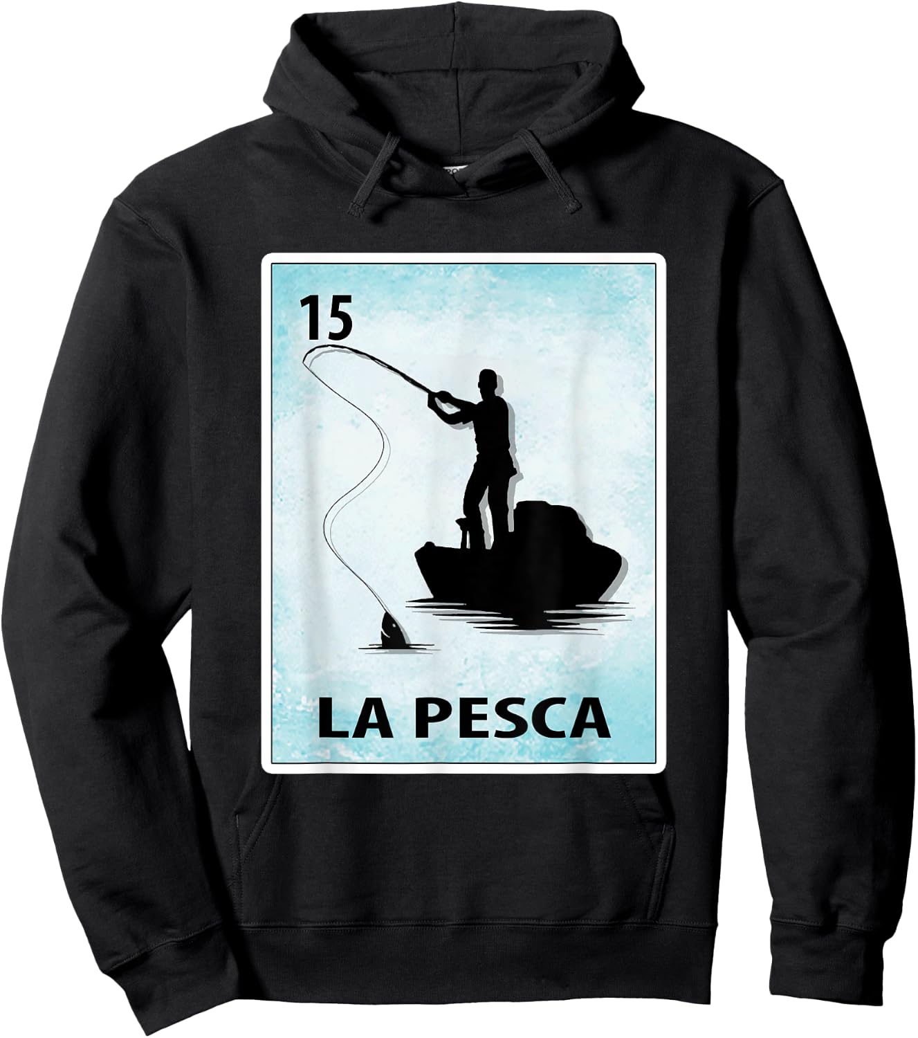 La Pesca Mexican Fishing Cards Hoodie - Hoodie | Black