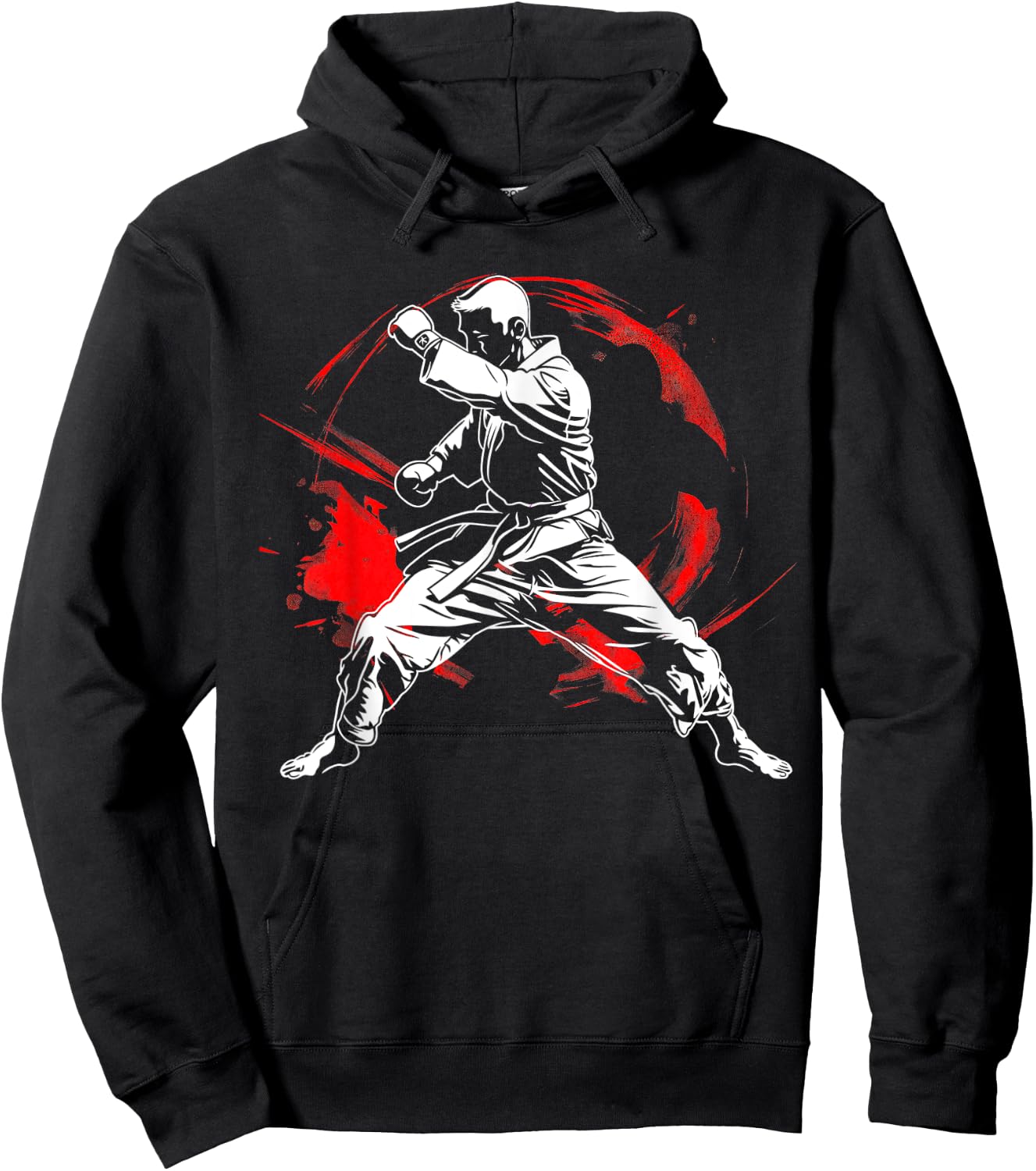 Martial arts karate fan Dynamic MMA Design Hoodie - Hoodie | Black