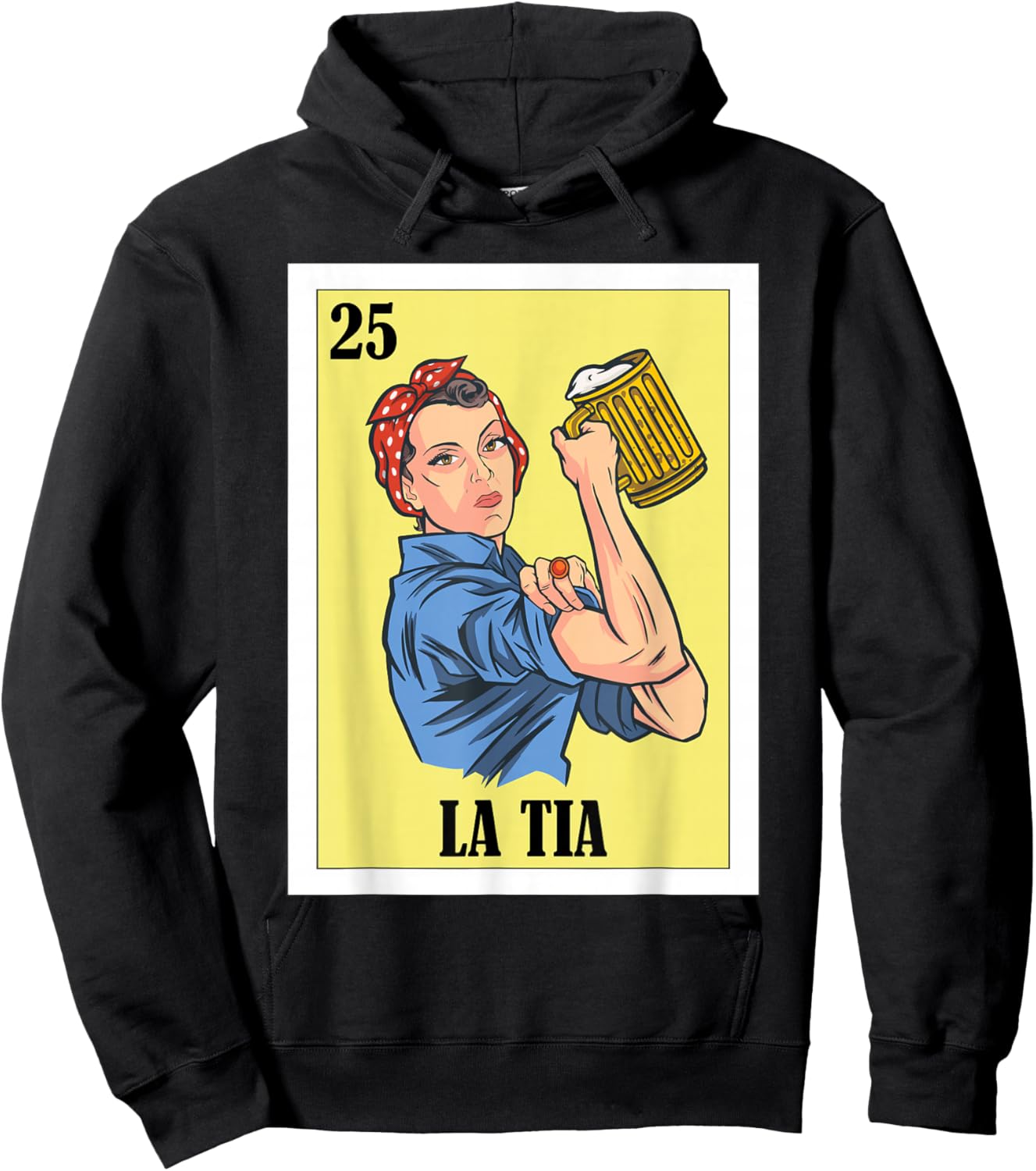Funny Mexican Design for Aunt - La Tia Hoodie - Hoodie | Black