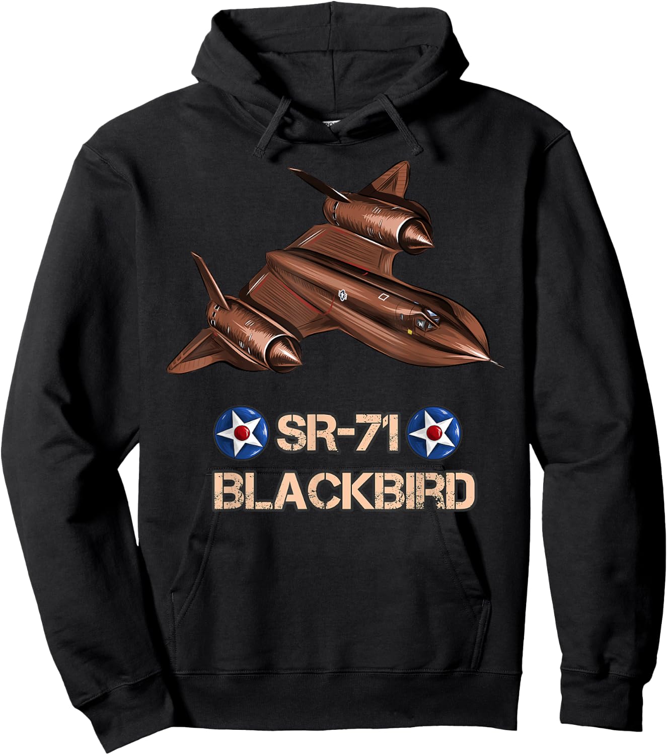 American Reconnaissance Aircraft SR71 Blackbird Hoodie - Hoodie | Black