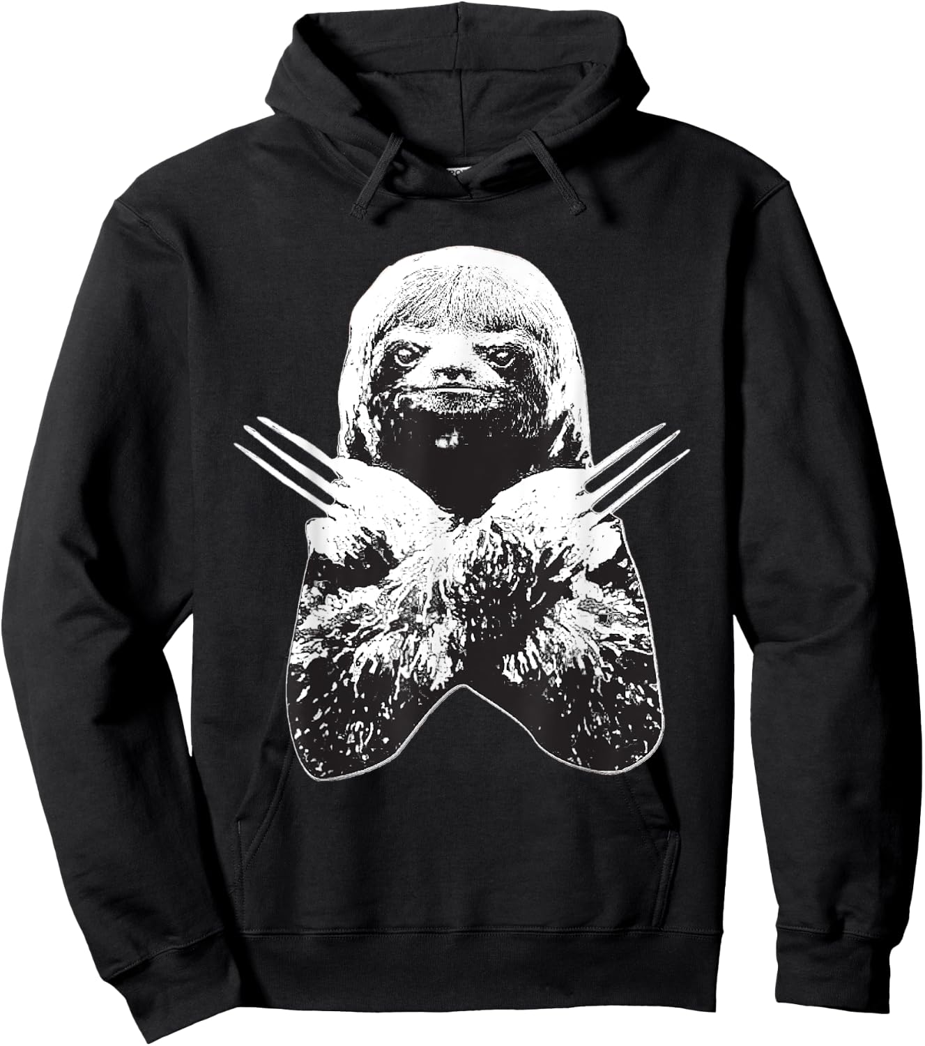 Sloth Slotherine Halloween Costume Graphic Fighting Hoodie - Hoodie | Black