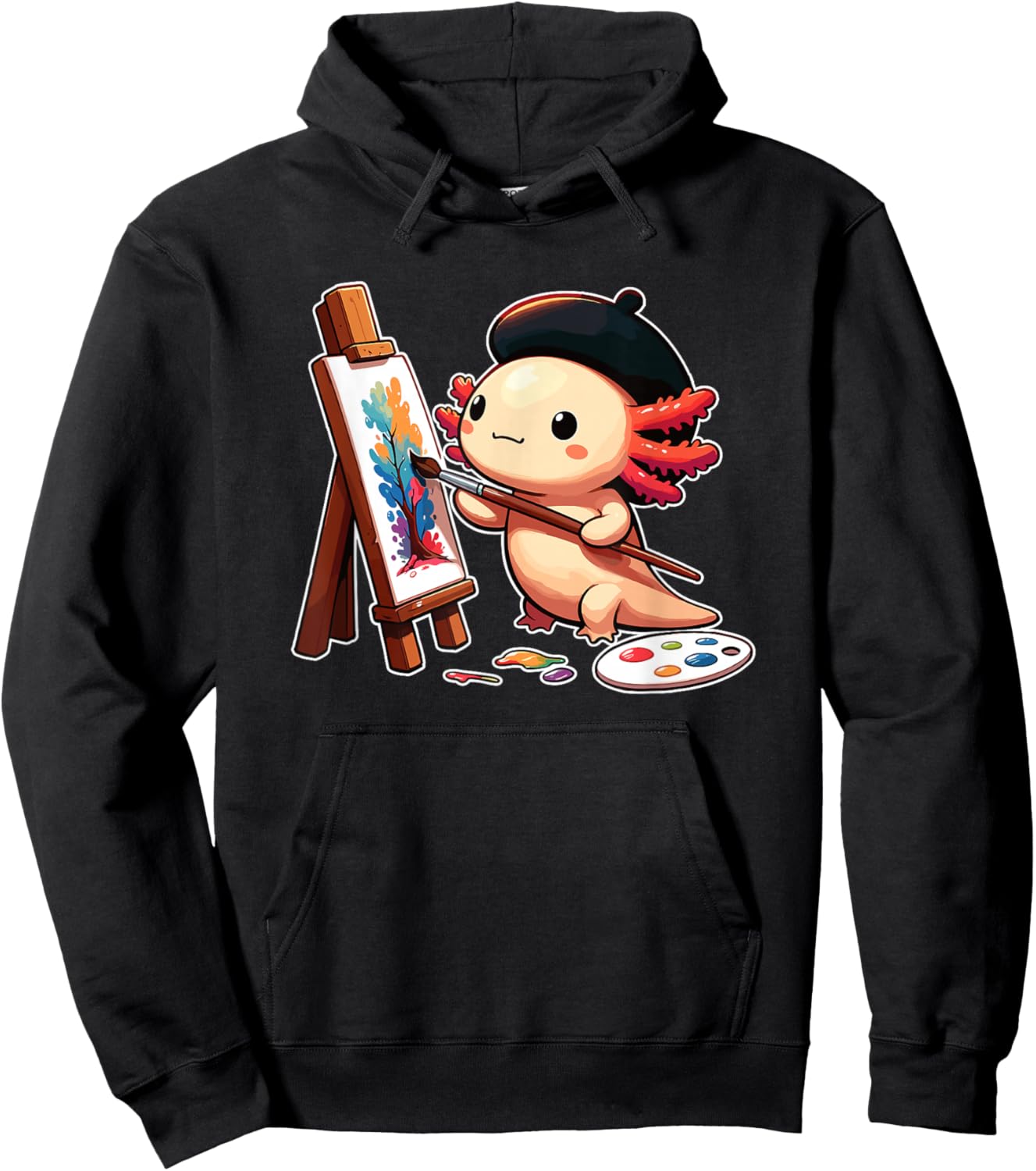 Painter Art Artist Axolotl Hoodie - Hoodie | Black